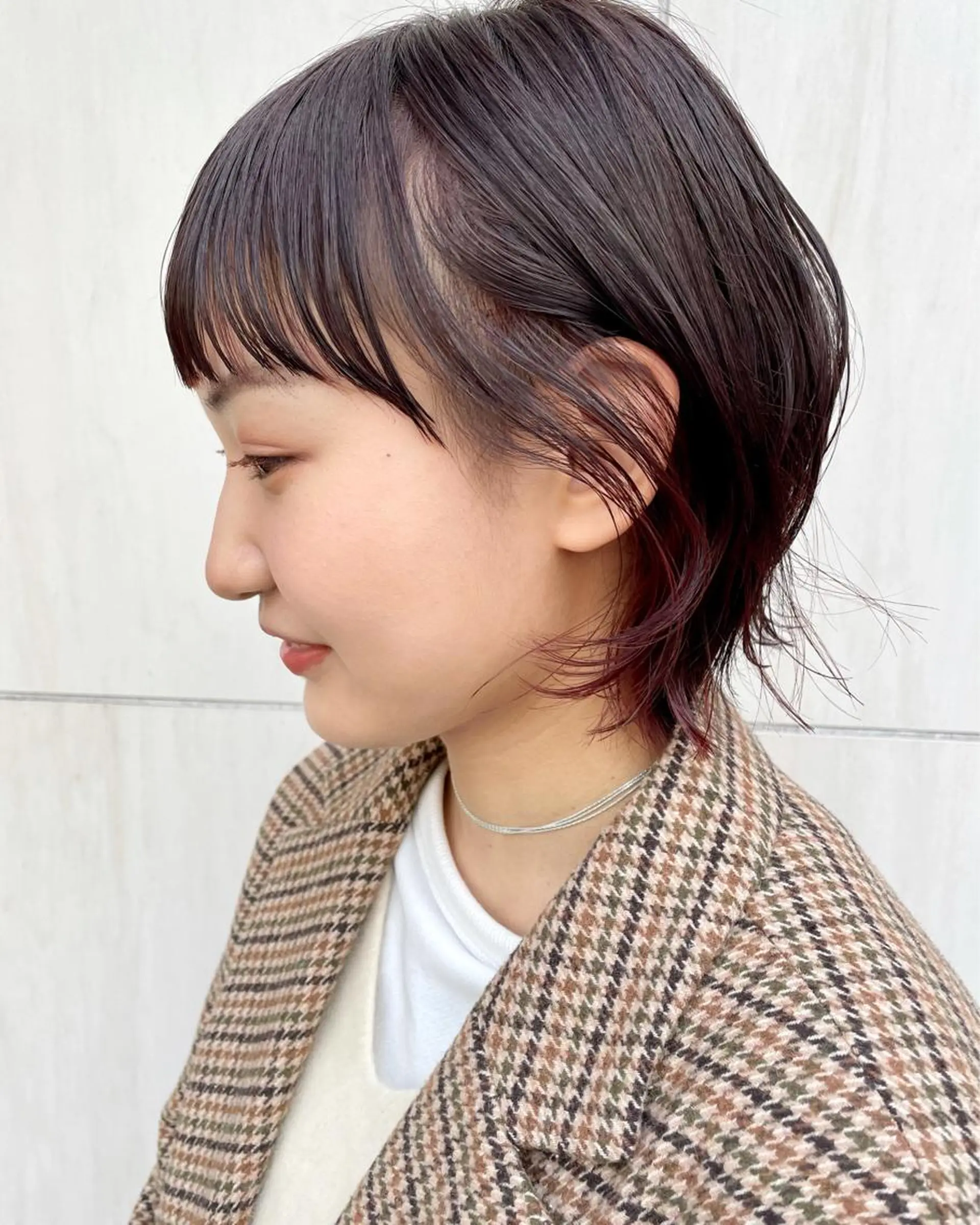 ショート カラー パーマ インナーカラー カット ヘアカラー トリートメント tatsumi/ボブ ウルフ/レイヤーのヘアスタイル