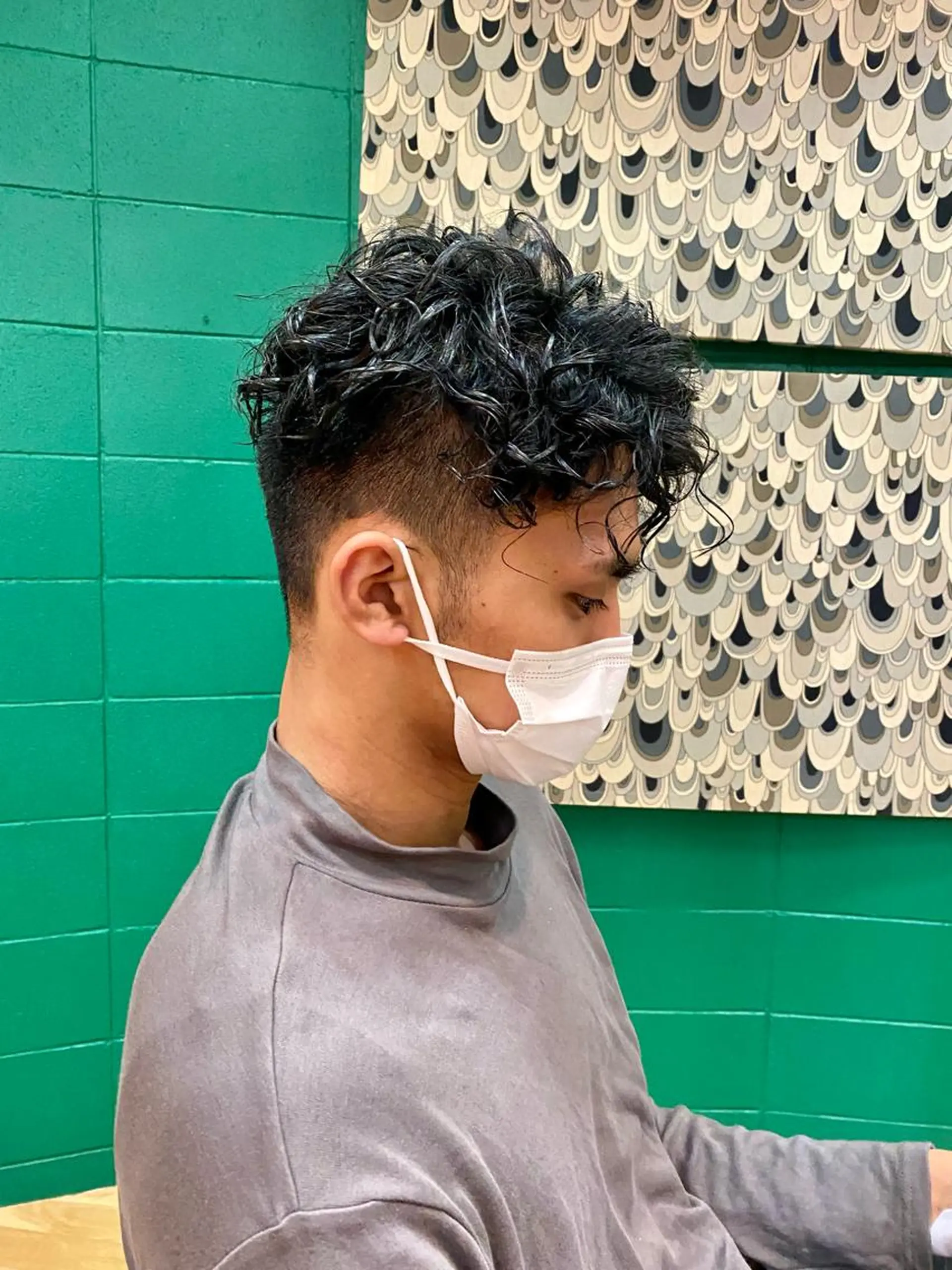 ショート パーマ メンズ 今出 りょうやのヘアスタイル