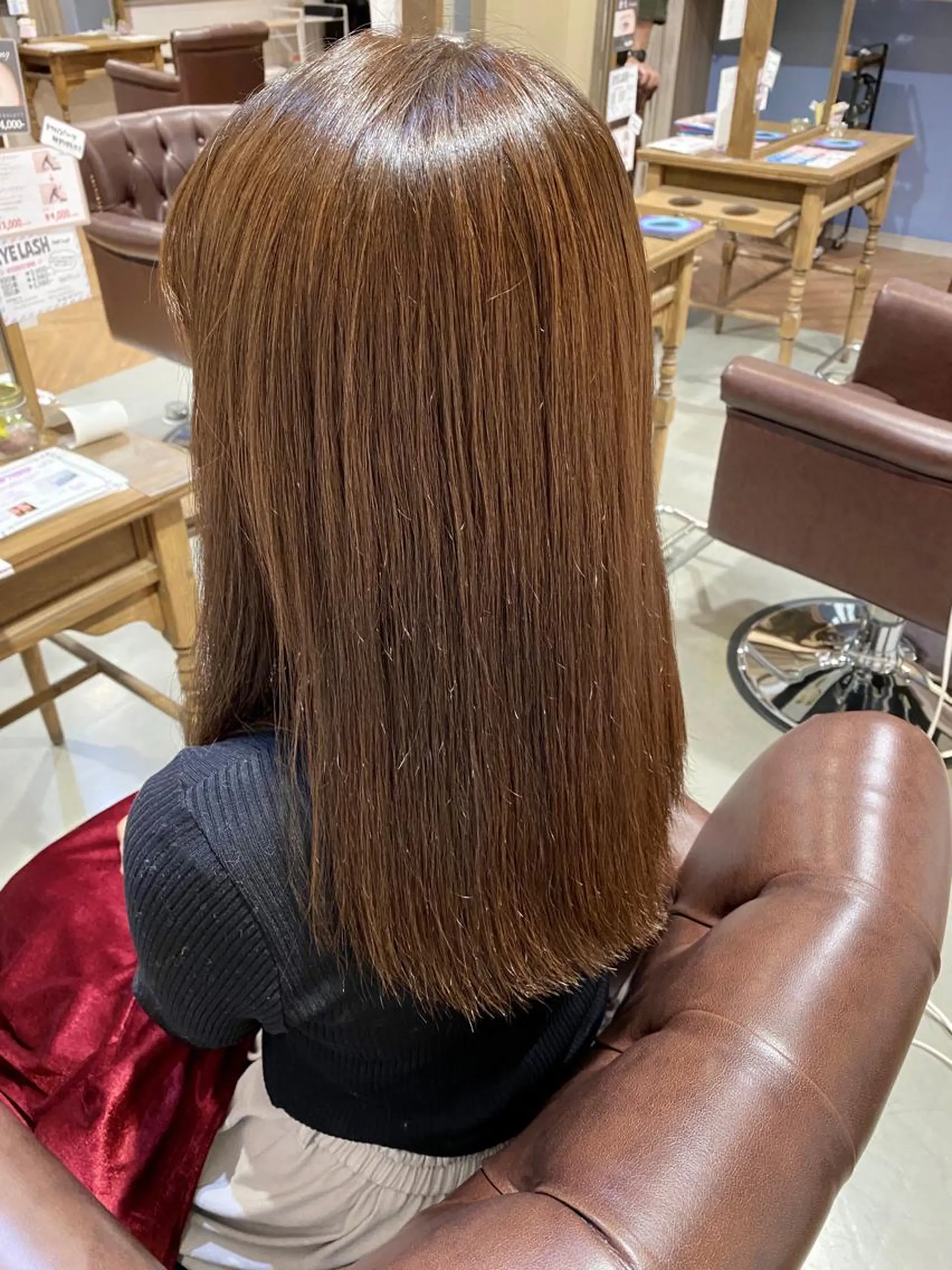 セミロング カラー パーマ アッシュ ベージュカラー 縮毛矯正 カット 縮毛矯正 トリートメント 美髪・髪質改善 有田怜平のヘアスタイル