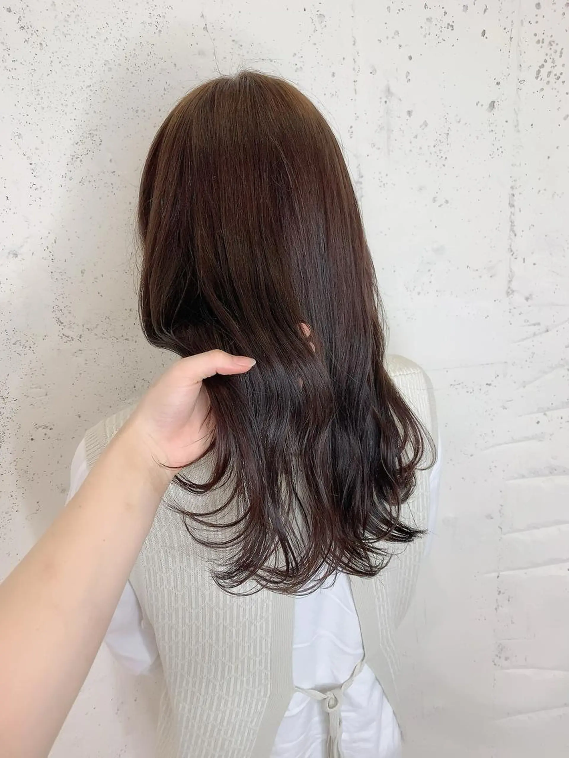 セミロング カラー カット ヘアカラー トリートメント 透明感ハイトーン🦄 キラ🌈のヘアスタイル
