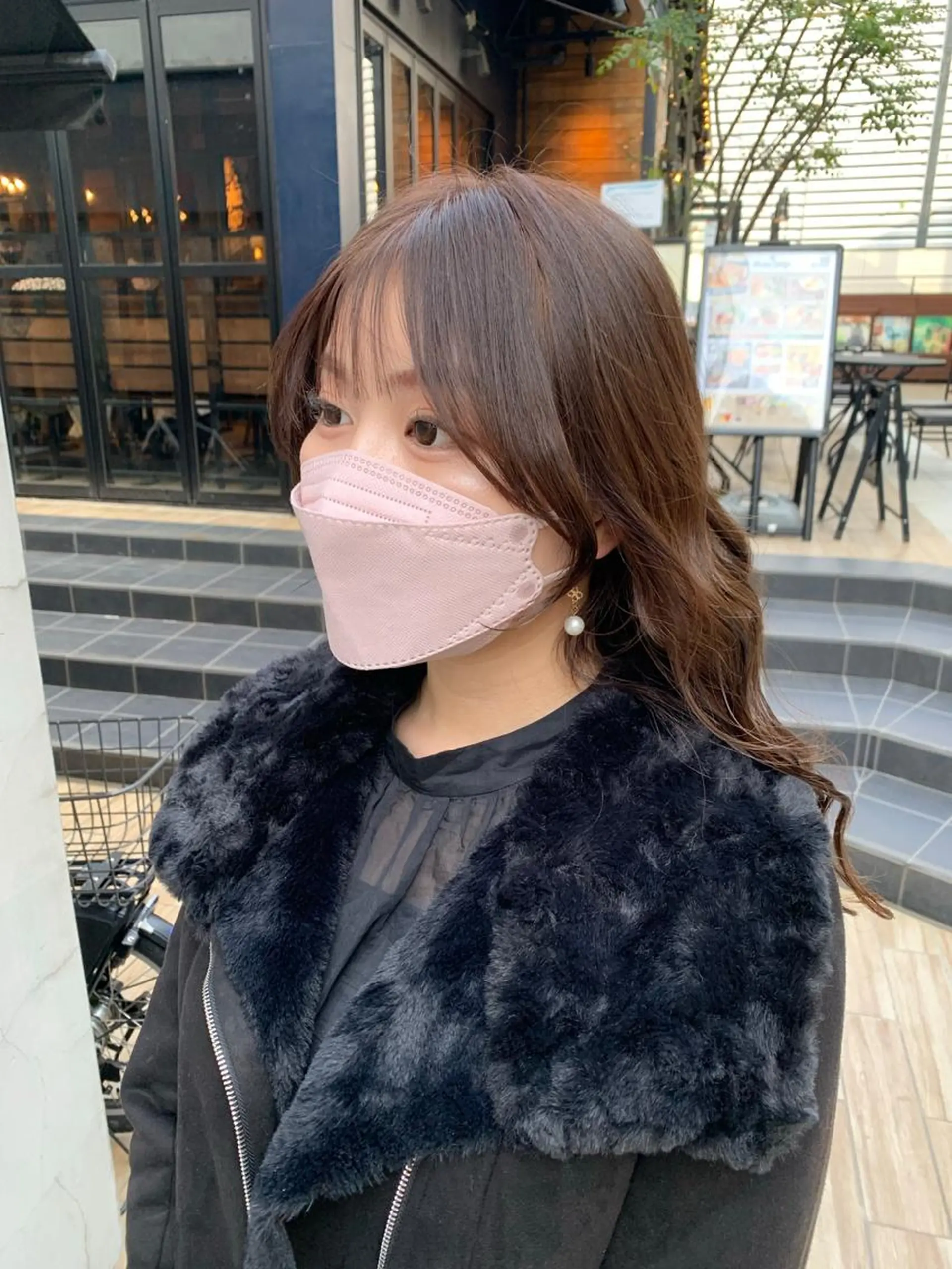 ロング カラー 韓国風ヘア おくれ毛 深沢 秀のヘアスタイル