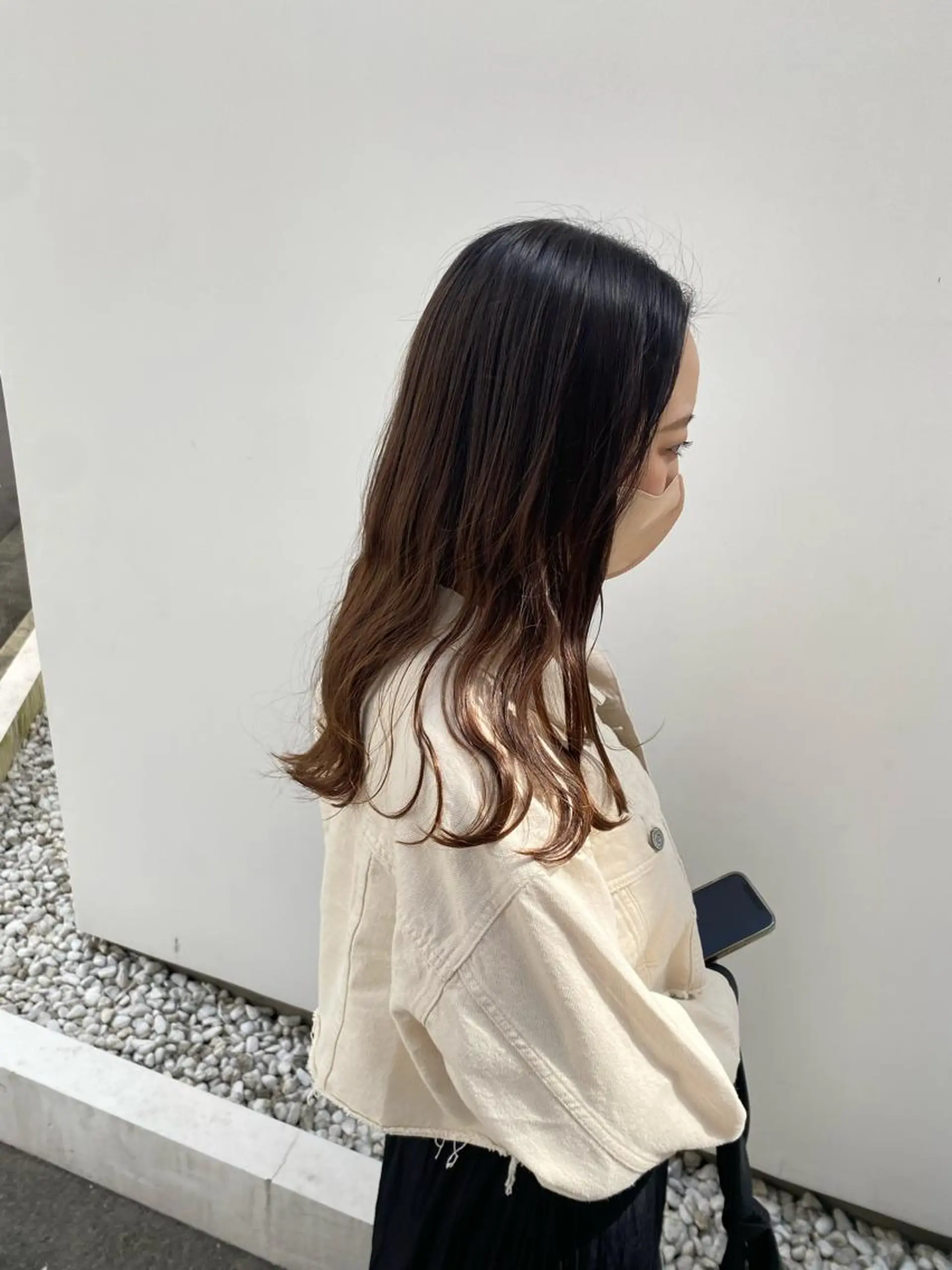 ロング カット Rinka/梅田/ 透け感カラー🤎のヘアスタイル