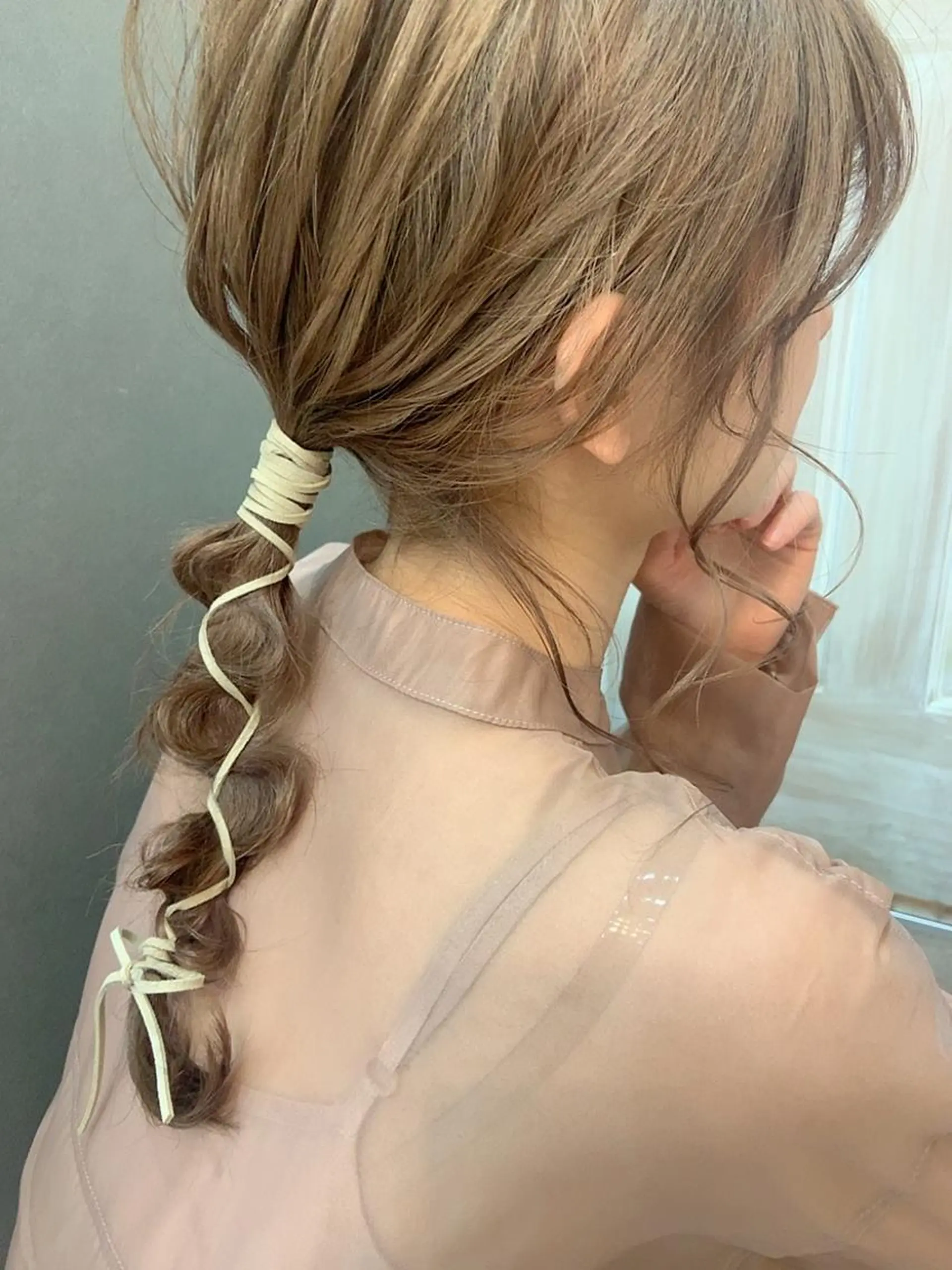 セミロング ヘアアレンジ 🤍透明感/韓国風 🤍サクラギヒトミのヘアスタイル