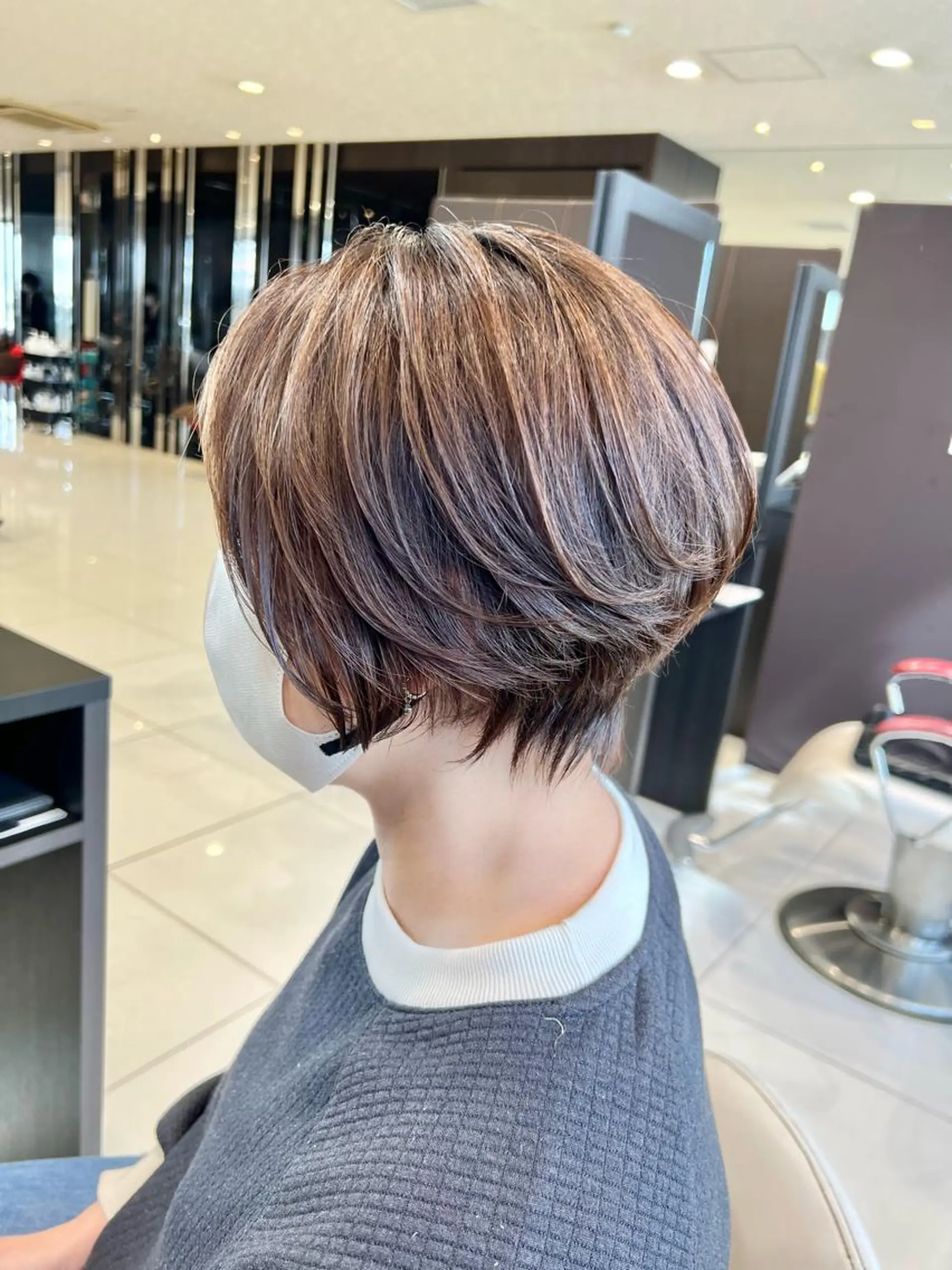 ショート ボブ ショートヘア カット ヘアカラー トリートメント 下條 真のヘアスタイル