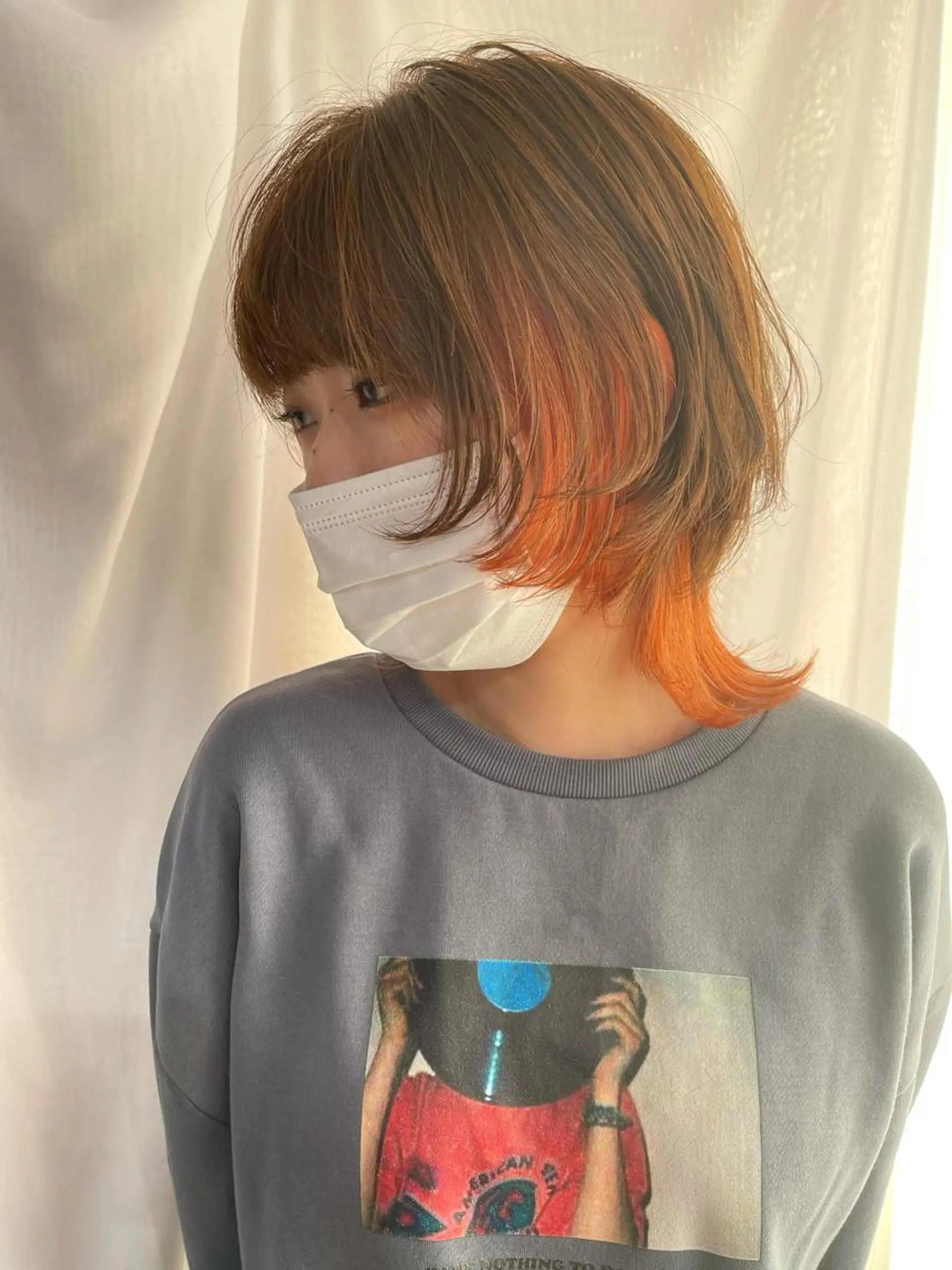 ミディアム ヘアカラー Peyp所属・早瀬裕之 パーマのヘアスタイル