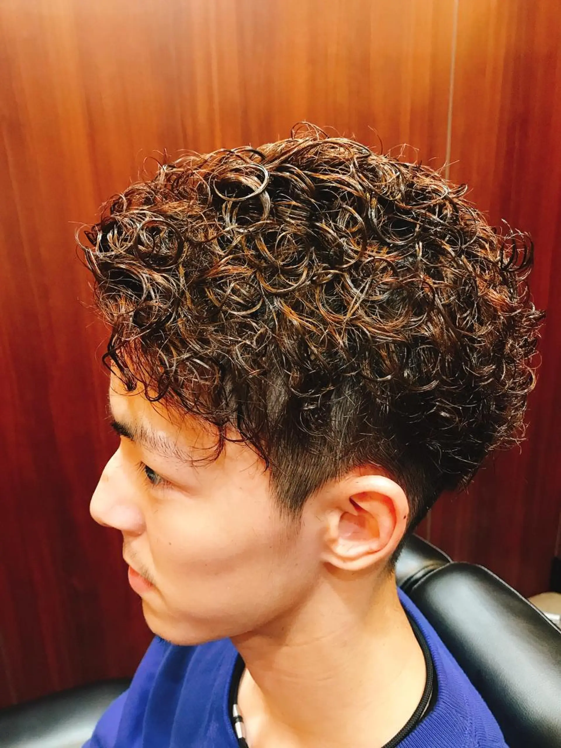 ショート パーマ メンズ 野川 純麗のヘアスタイル
