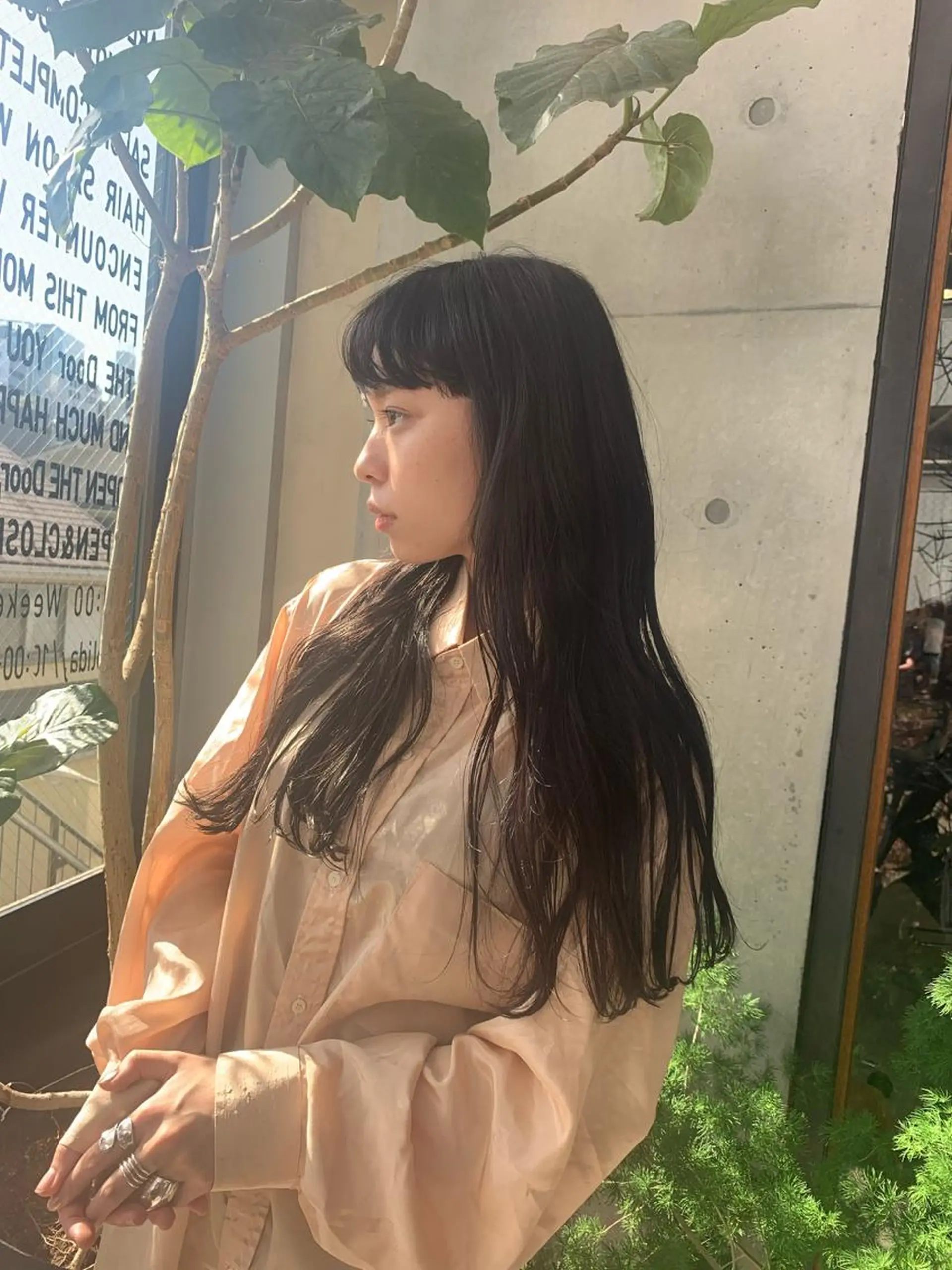 ロング ボブ/ベージュ/ パーマ🪿近森ゆいのヘアスタイル