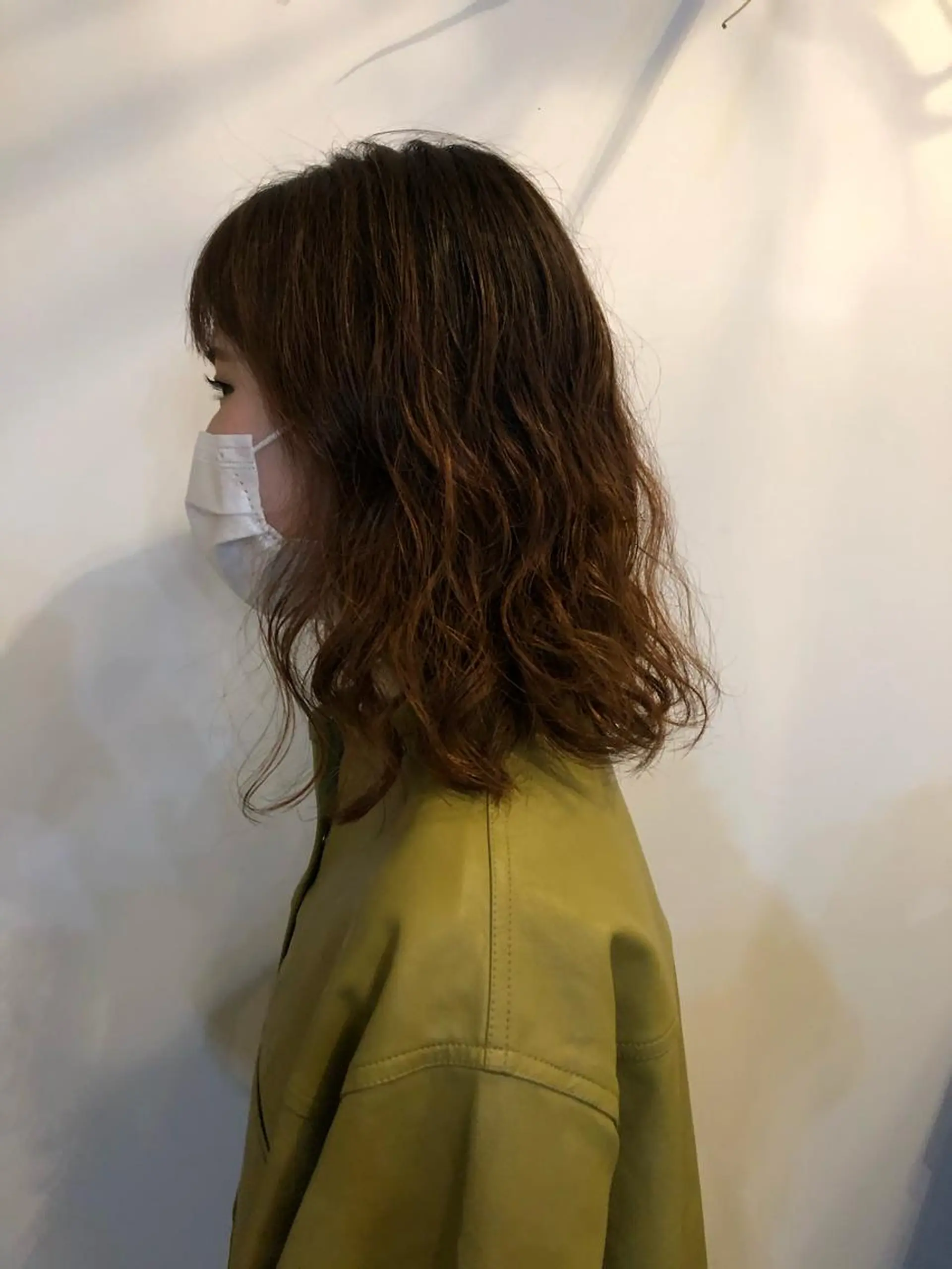 ミディアム パーマ ミディアムパーマ トリートメント hono/ボブ/ ハイトーン/ベージュのヘアスタイル