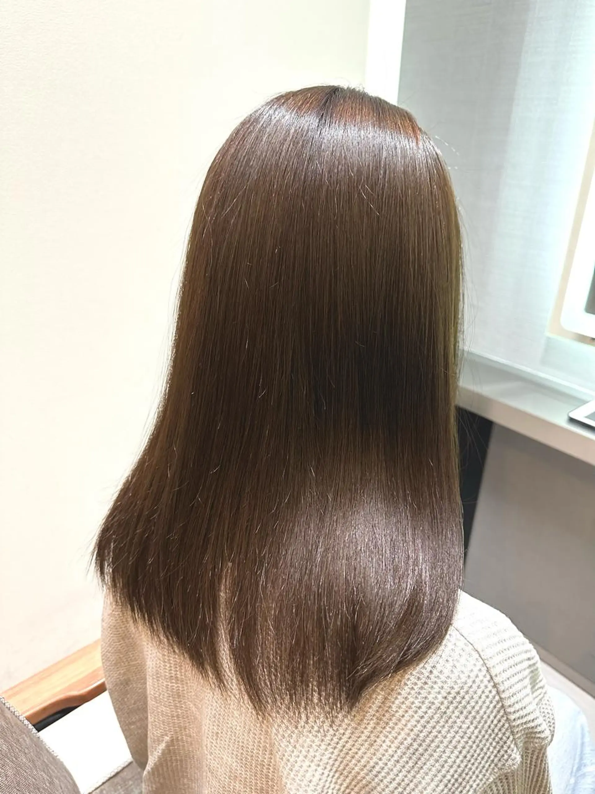 セミロング カット ヘアカラー トリートメント 髪質改善【縮毛矯正】 No.1りょうかのヘアスタイル