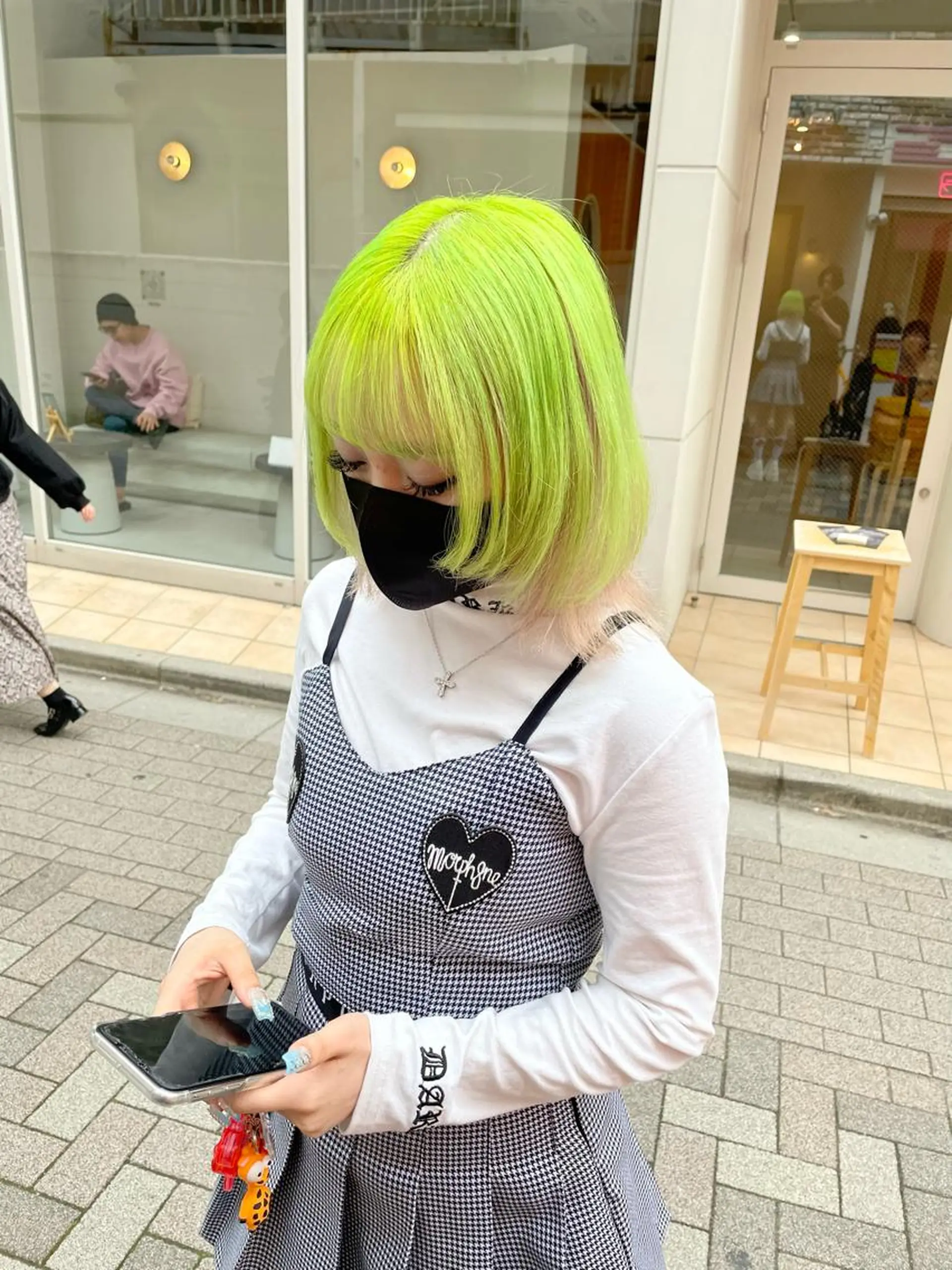 ミディアム カラー ヘアカラー トリートメント ヘアセット ハイトーン×レイヤー ／遠藤将太のヘアスタイル