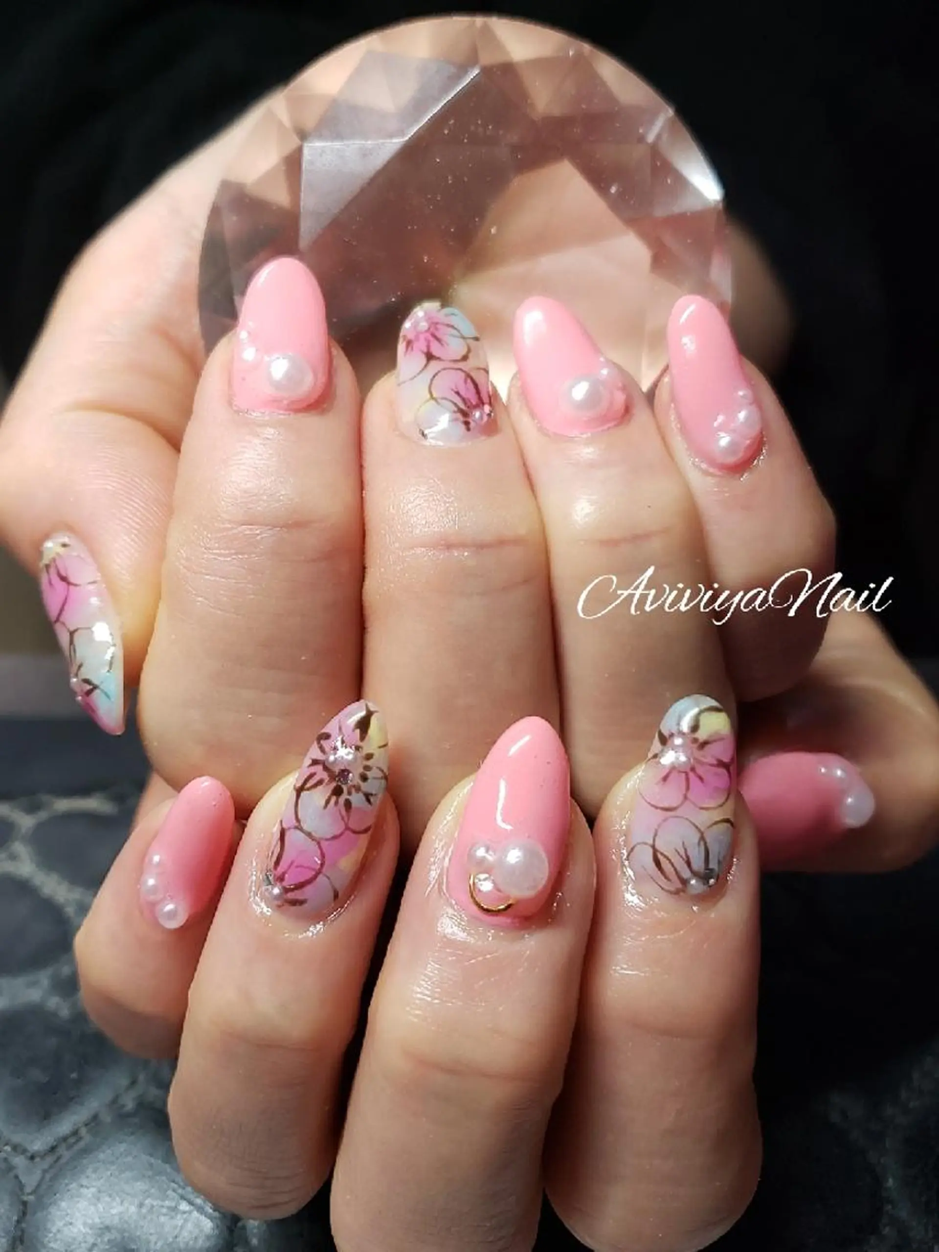 ネイル フラワーネイル AviviyaNail所属・kubo ayaのネイルデザイン