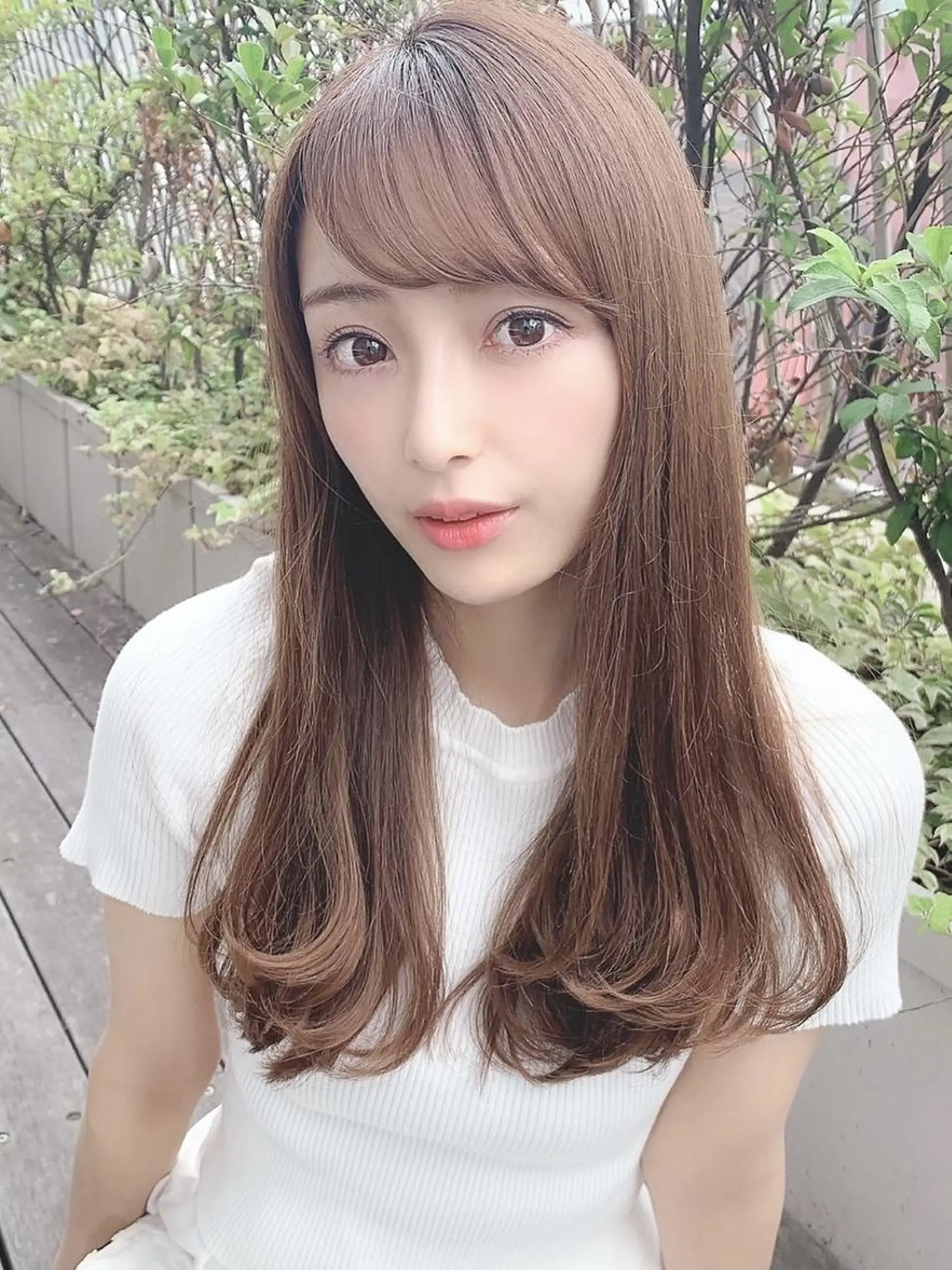 セミロング 艶感透明感カラー 🫧たけ🫧のヘアスタイル