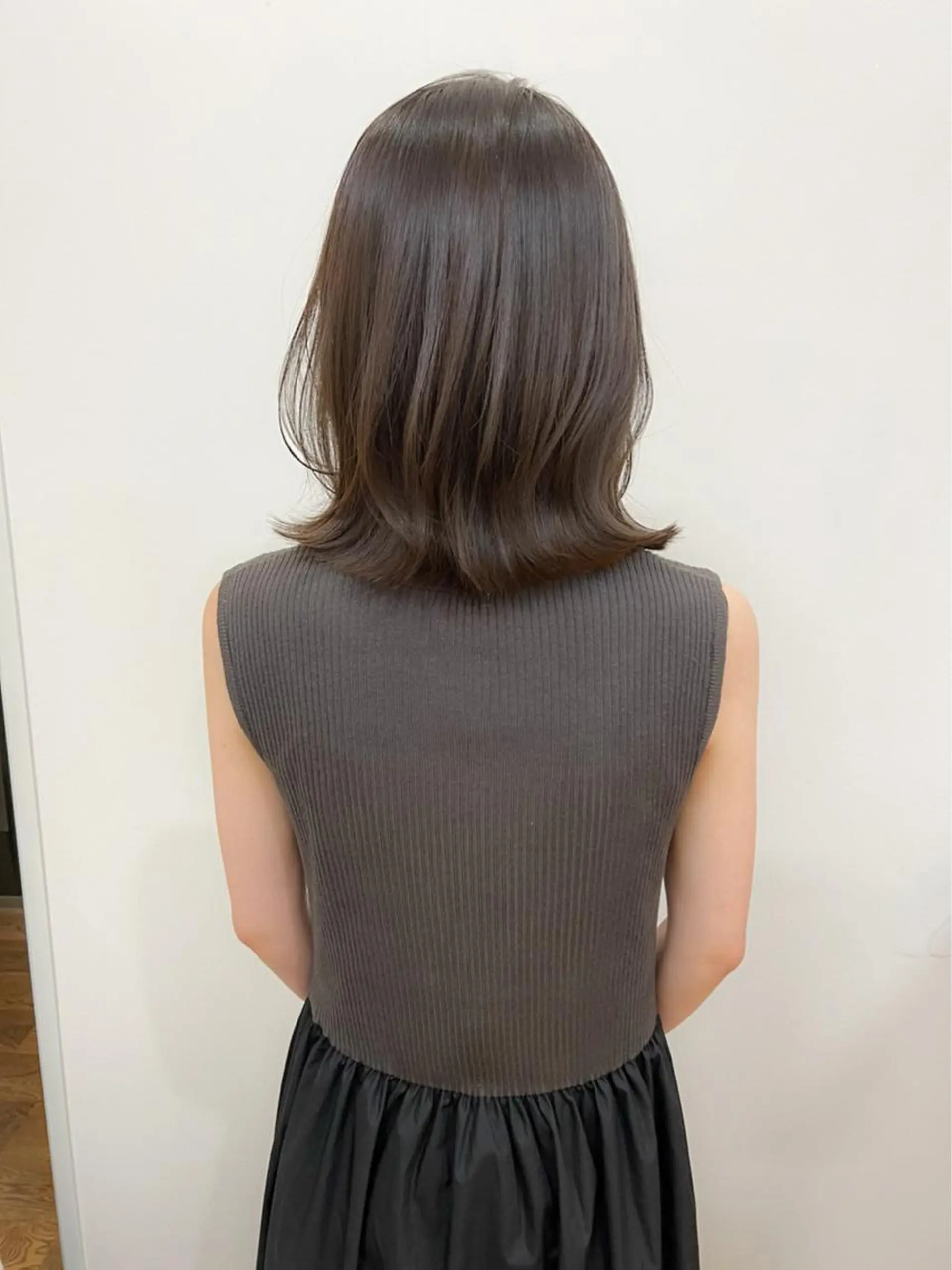 ミディアム カラー 縮毛矯正 tender hair salonのヘアスタイル