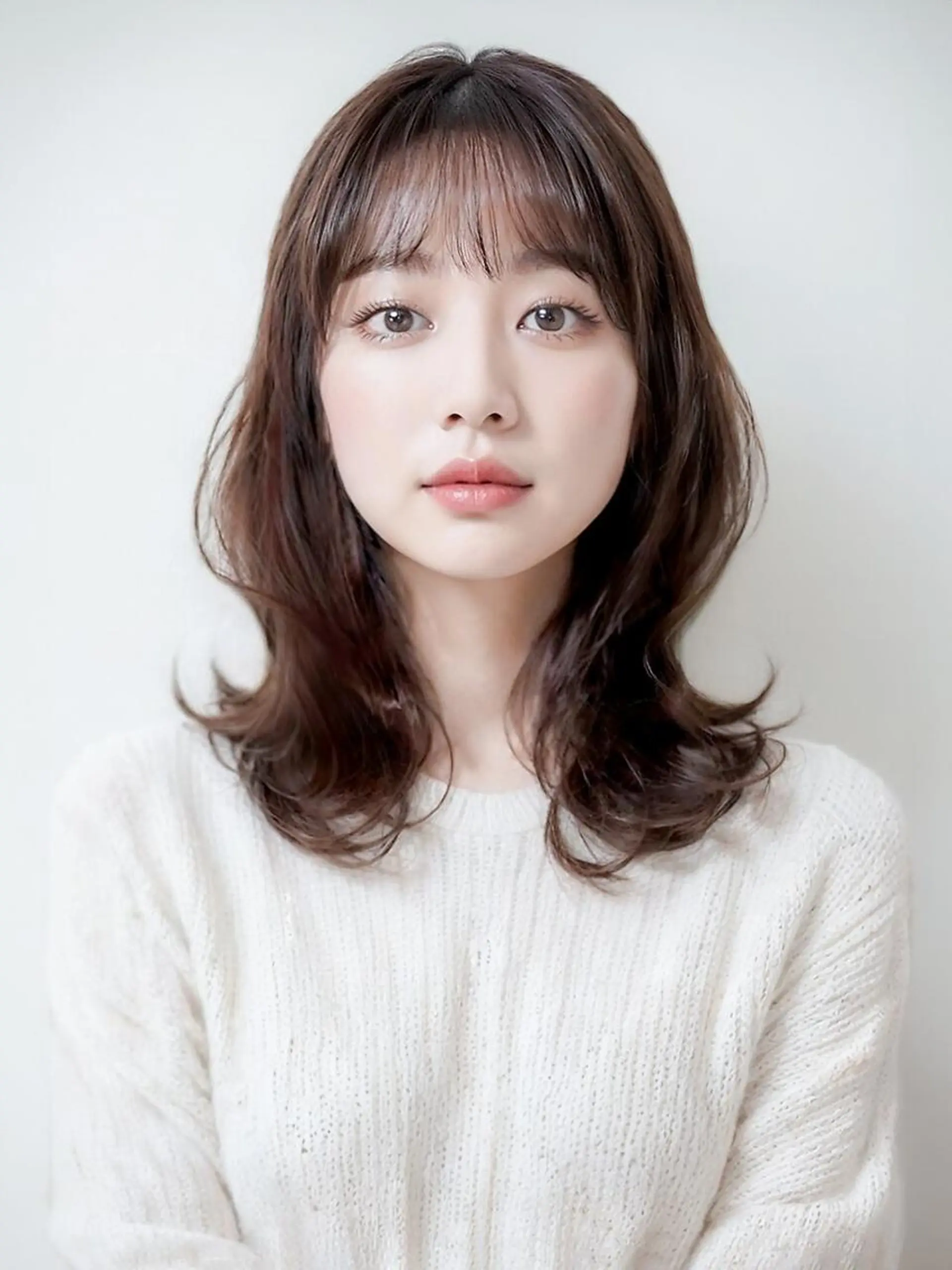 セミロング くびれヘア 髪質改善 韓国風ヘア 縮毛矯正 トリートメント カット ヘアカラー トリートメント MIKOTO/マンツ ーマン/髪質改善🤎のヘアスタイル