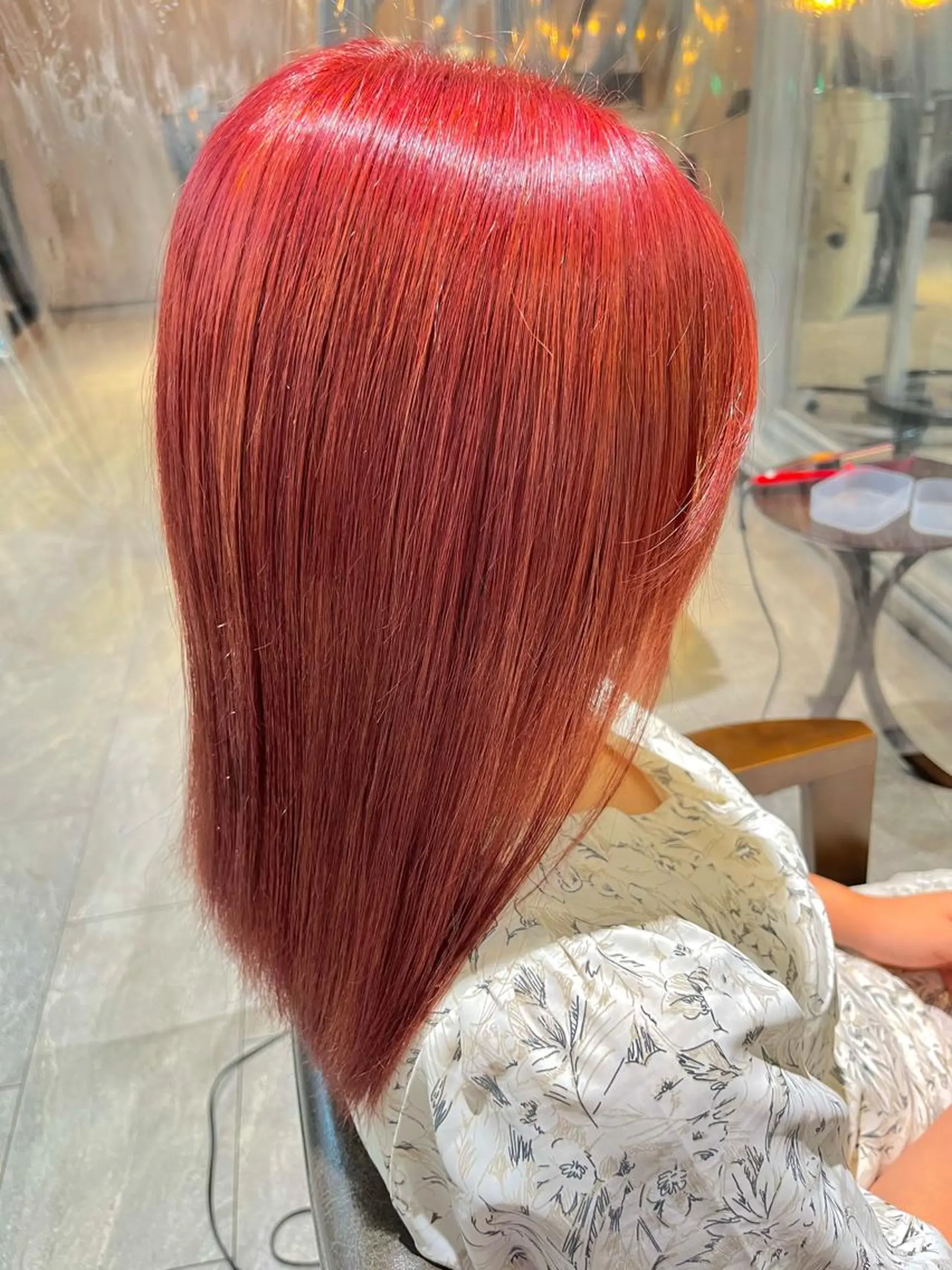 セミロング ヘアカラー トリートメント ヘアセット 🎀透明感 カラー🎀ミズキのヘアスタイル