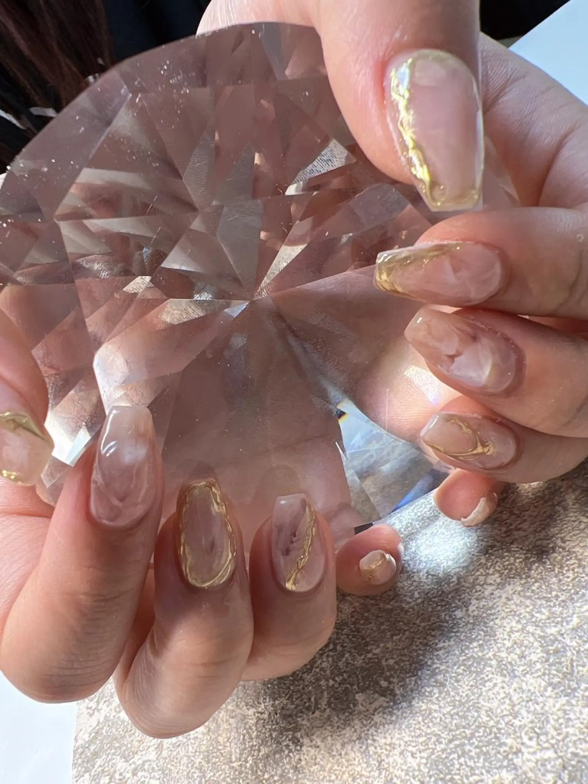 ネイル ミラーネイル ニュアンスネイル coco nailのネイルデザイン