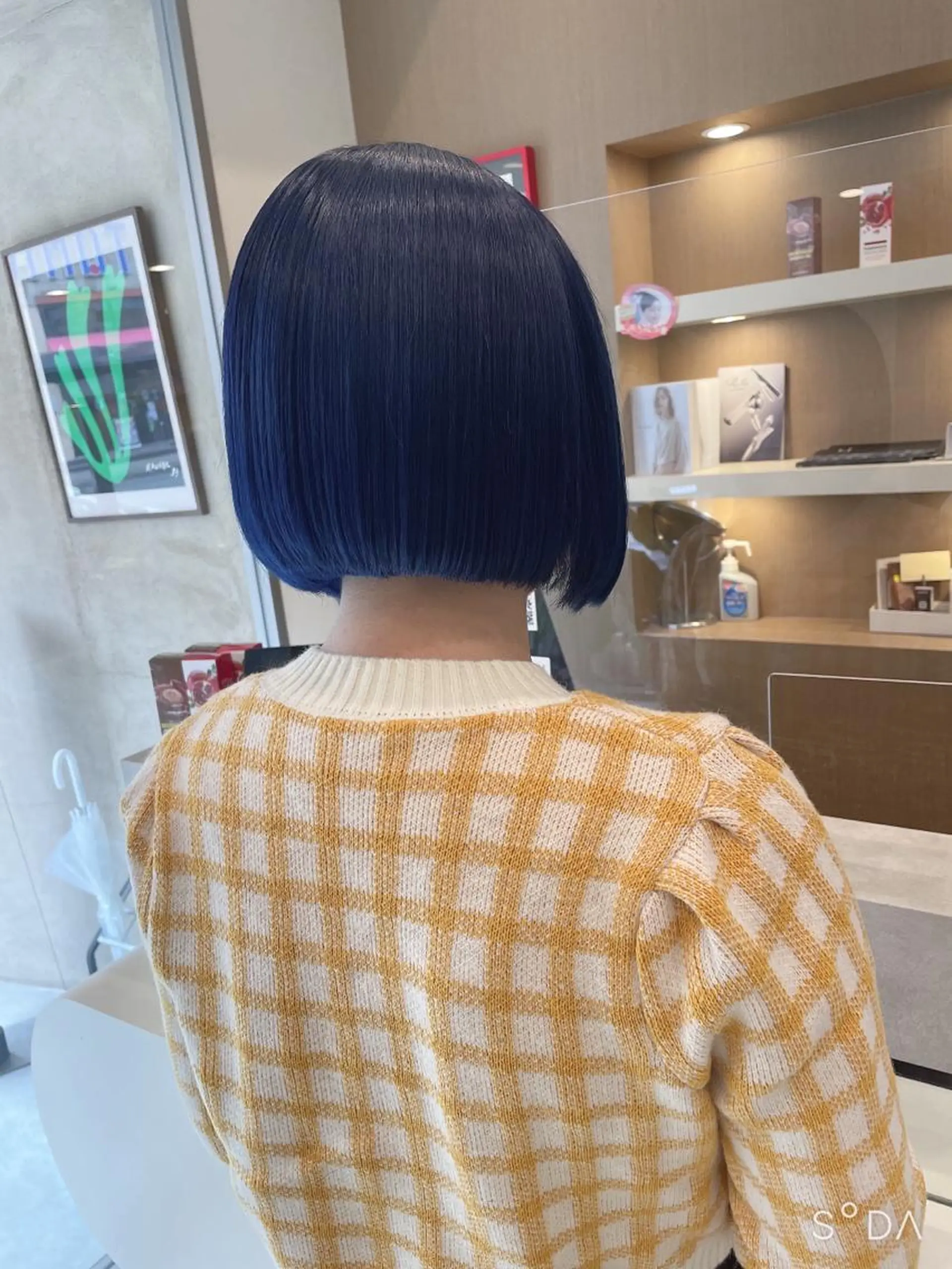 ショート カラー ボブ 縮毛矯正ボブ/ 髪質改善/カットのヘアスタイル