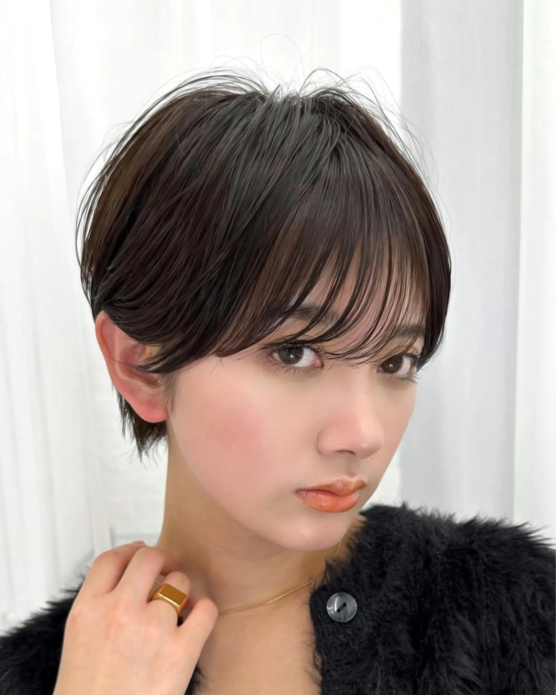 ショート カット トリートメント ショートヘア くすみカラー、大場猛のヘアスタイル