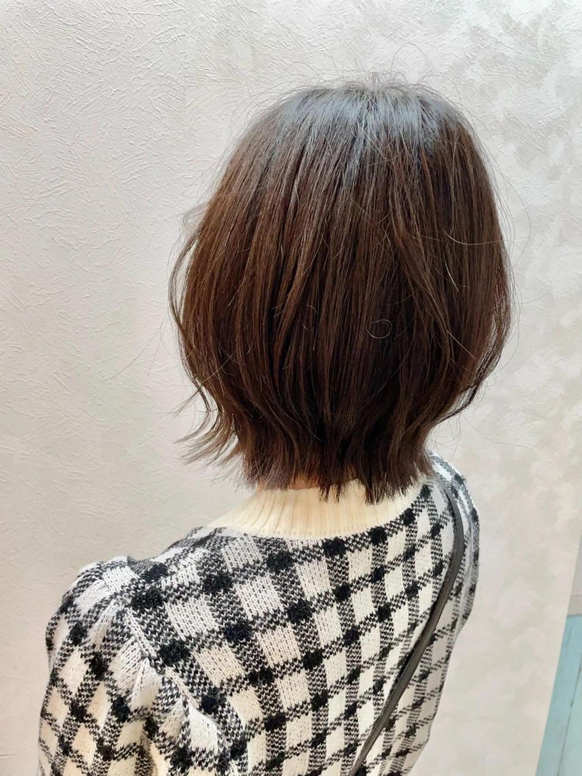 ショート ボブ くびれヘア カット ヘアカラー トリートメント 加藤 遥花のヘアスタイル