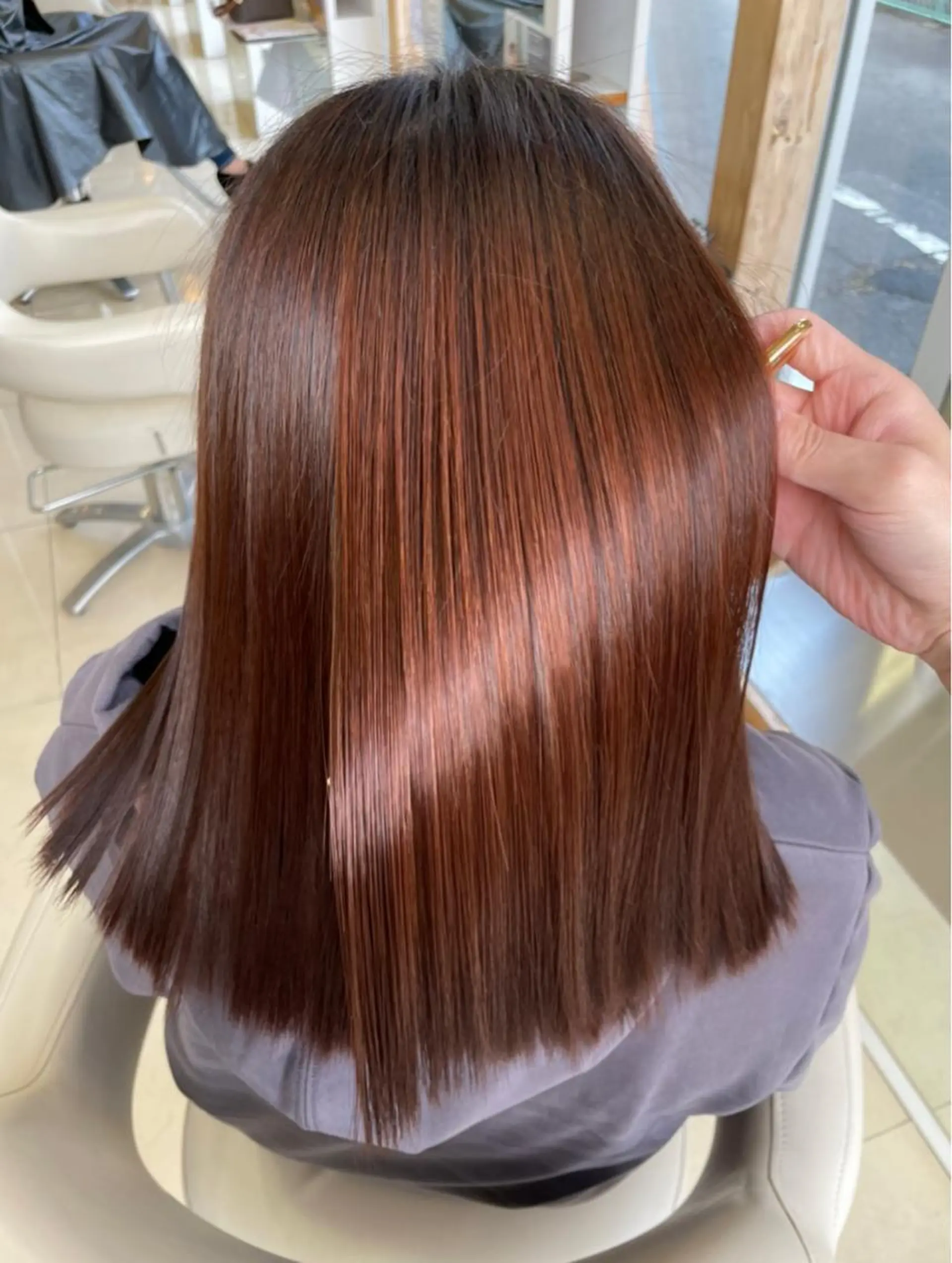 ミディアム カット ヘアカラー トリートメント 永井龍🫧金山🫧 徒歩1分🚶のヘアスタイル