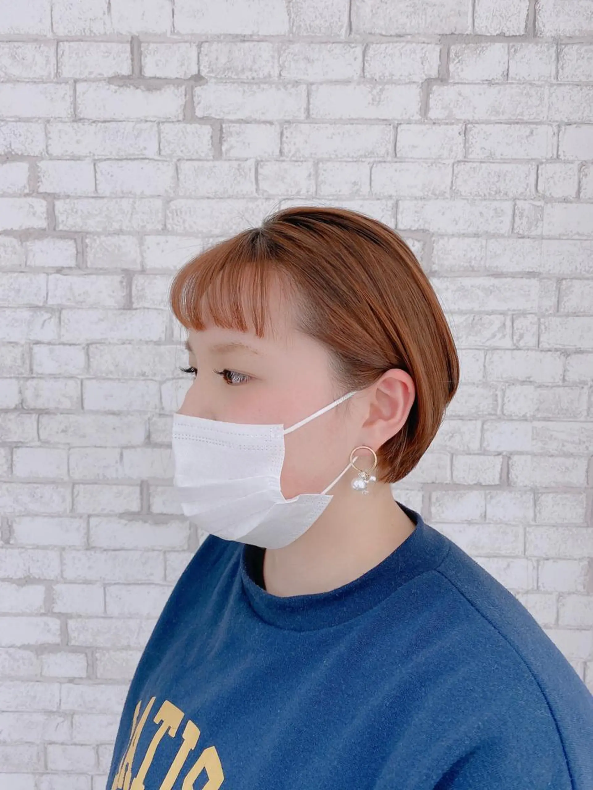ショート カラー ヘアアレンジ ブリーチなし艶カラー 東家のヘアスタイル