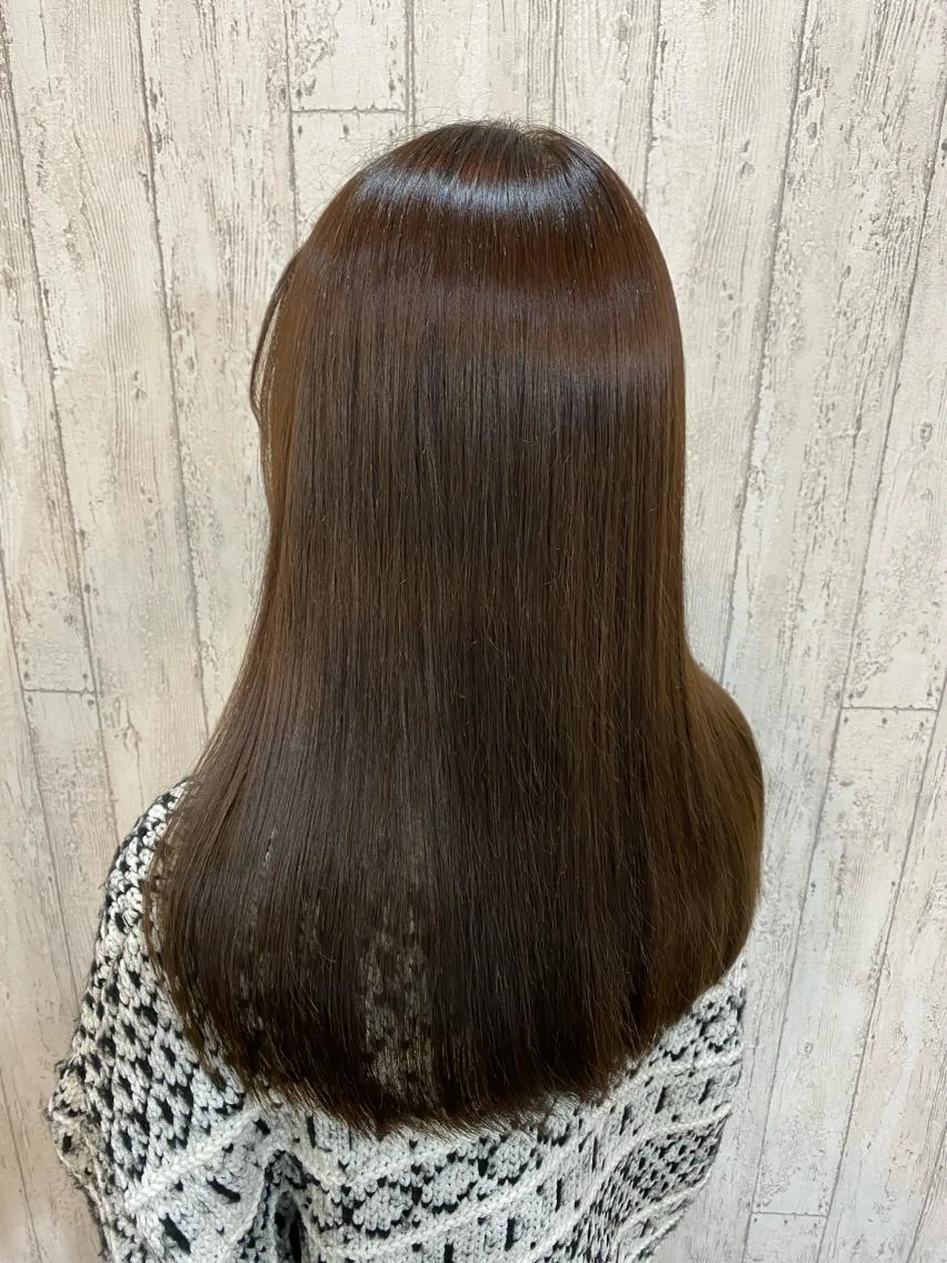 セミロング カラー しんどう るなのヘアスタイル