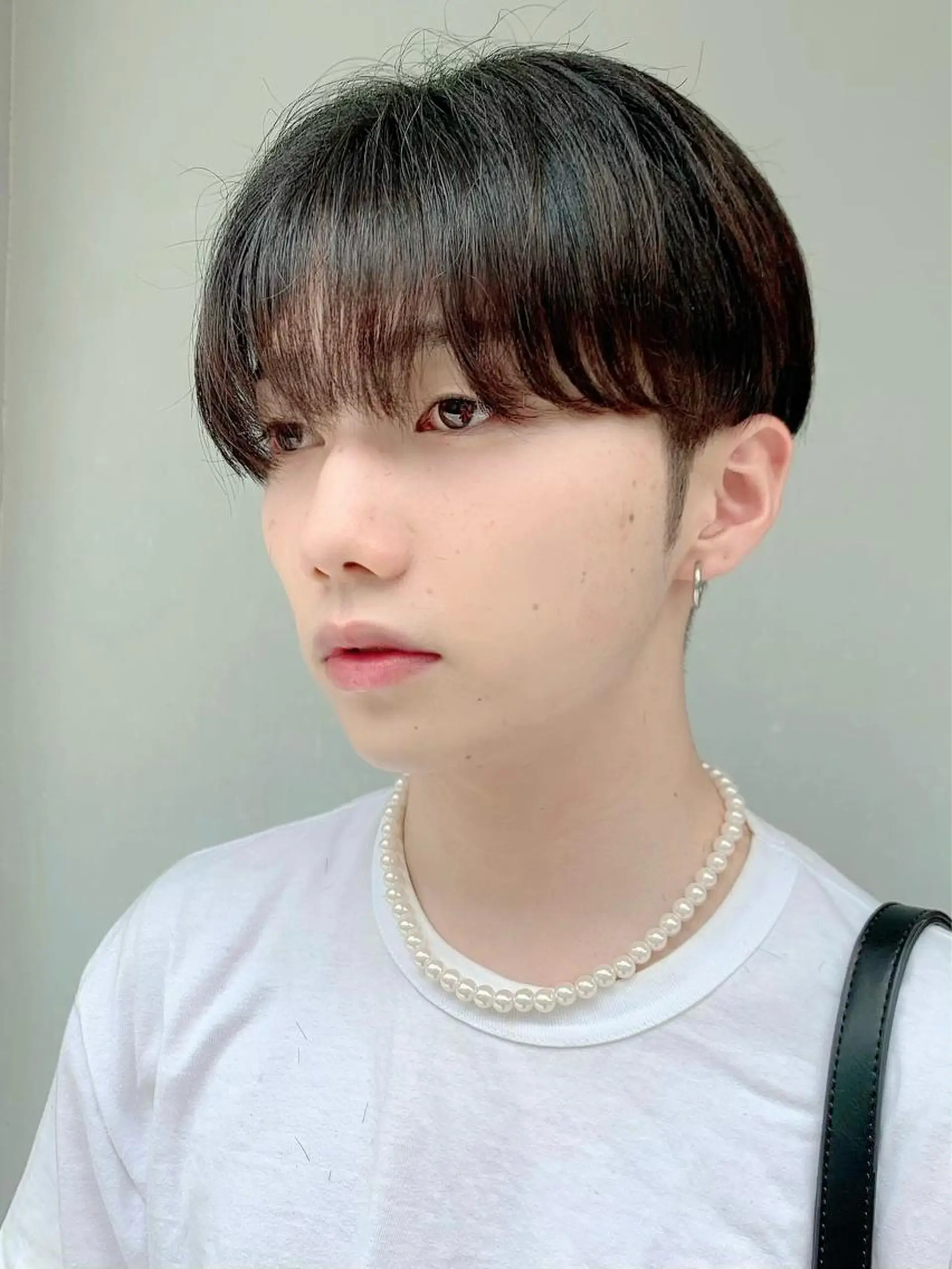 メンズ マッシュ シースルーマッシュ カット 深沢 秀のヘアスタイル