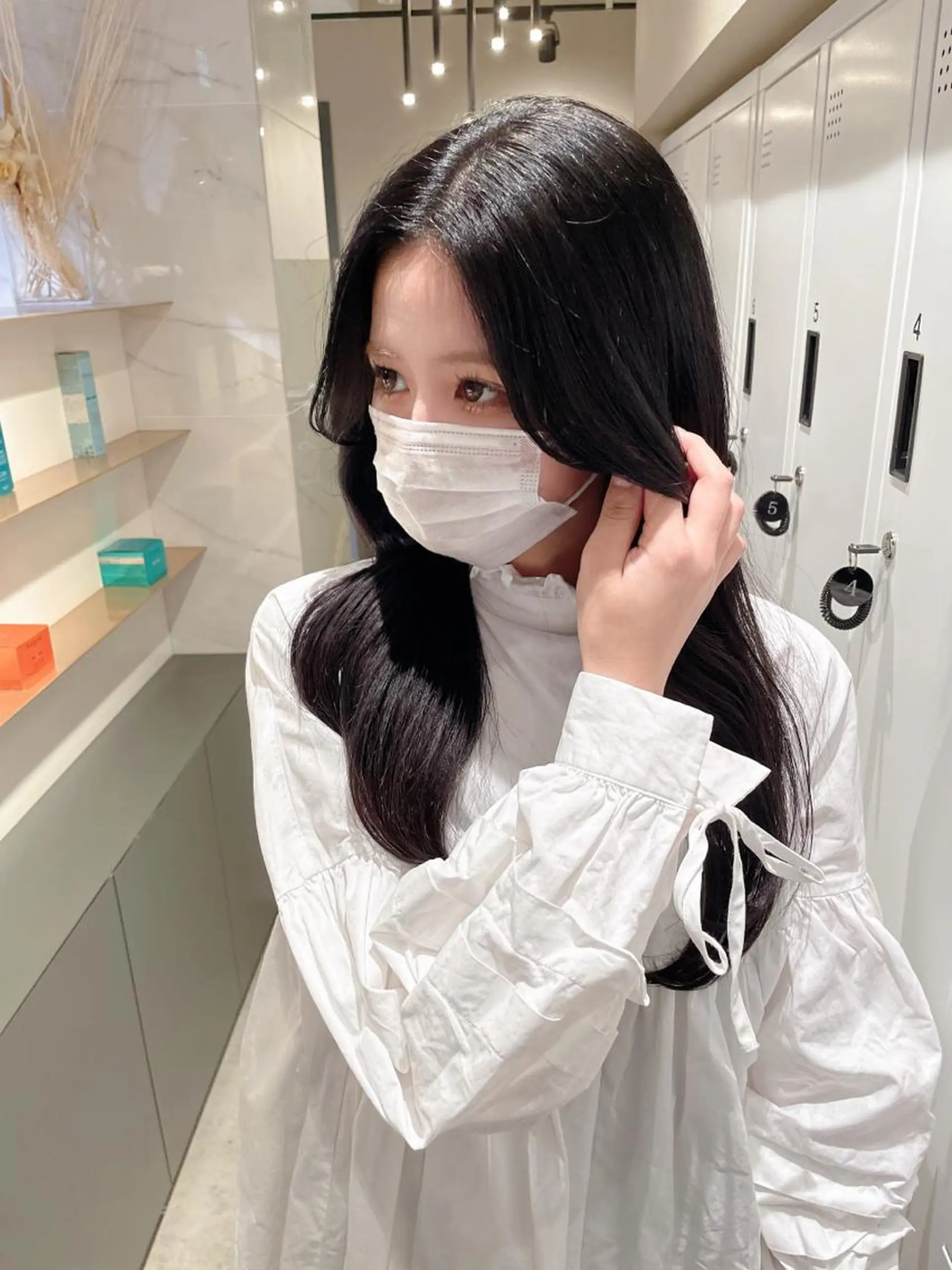 ミディアム 韓国風ヘア 石山 洸平のヘアスタイル