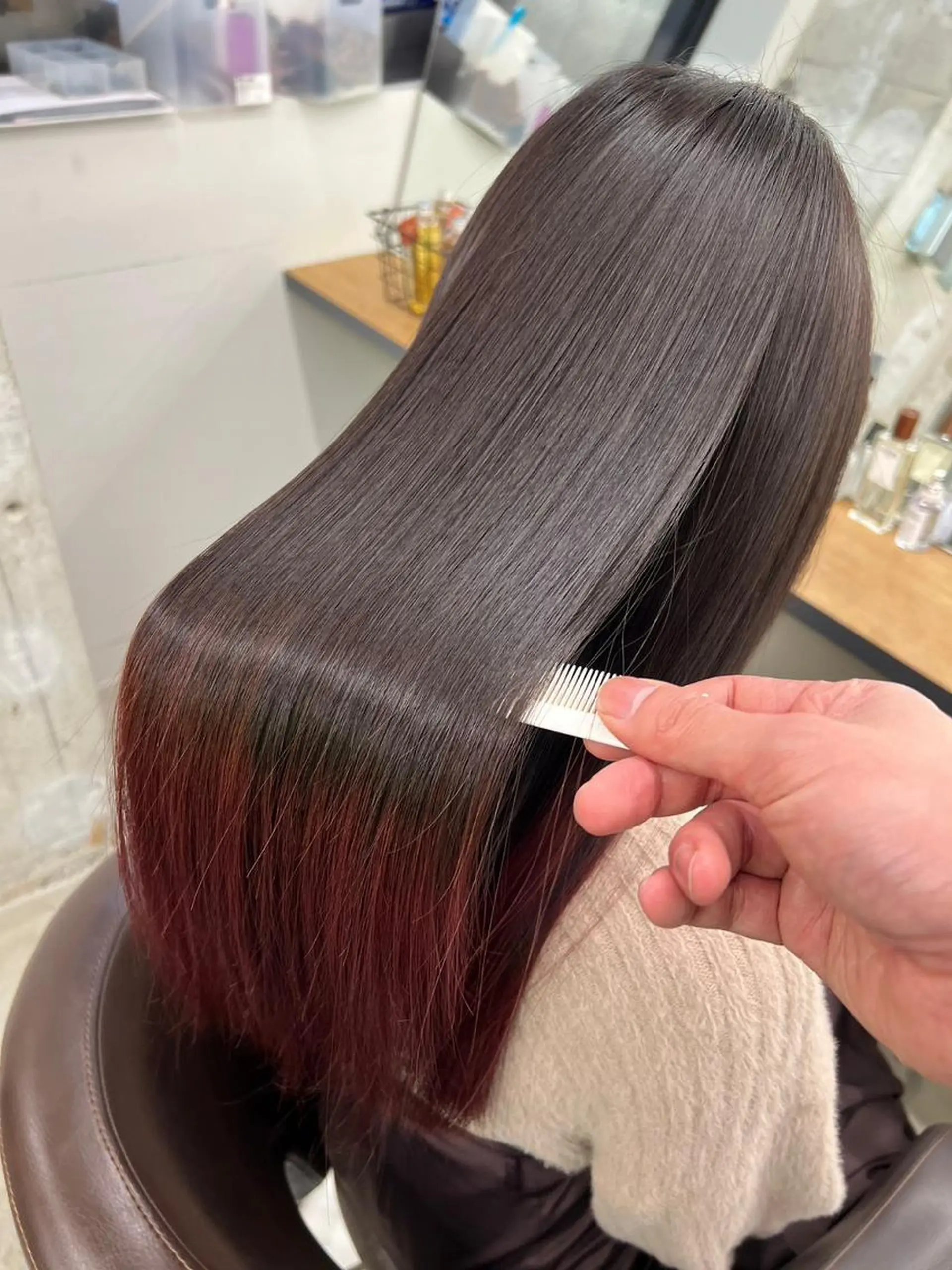 ミディアム カラー パーマ ヘアアレンジ ミディアムパーマ アディクシーカラー アッシュ ベージュカラー ブラウンカラー カット トリートメント 【ヘアケア特化型】 newi天王寺のヘアスタイル