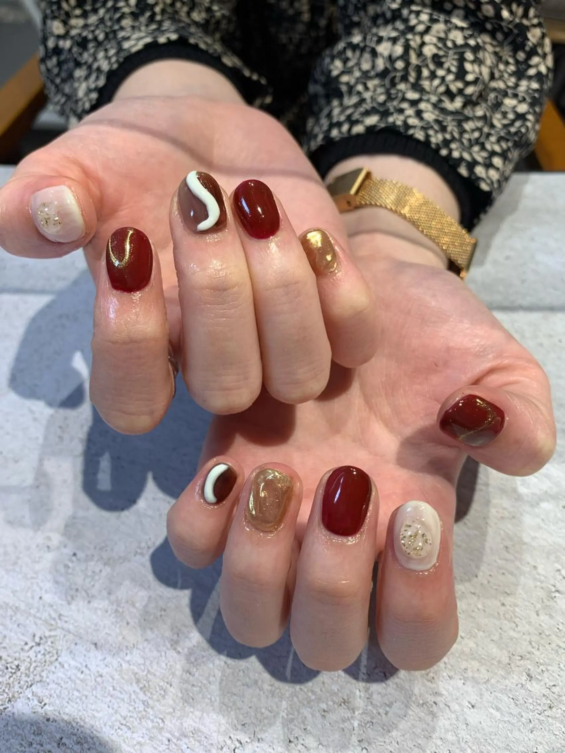 ネイル 持ち込み マキノ ユイのネイルデザイン