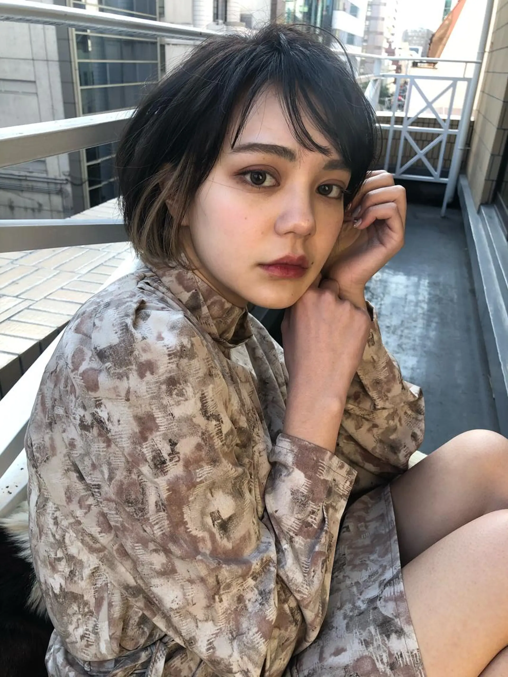 ショート カラー カット ヘアカラー トリートメント ショート/ボブ/ 心斎橋/宮脇美奈のヘアスタイル