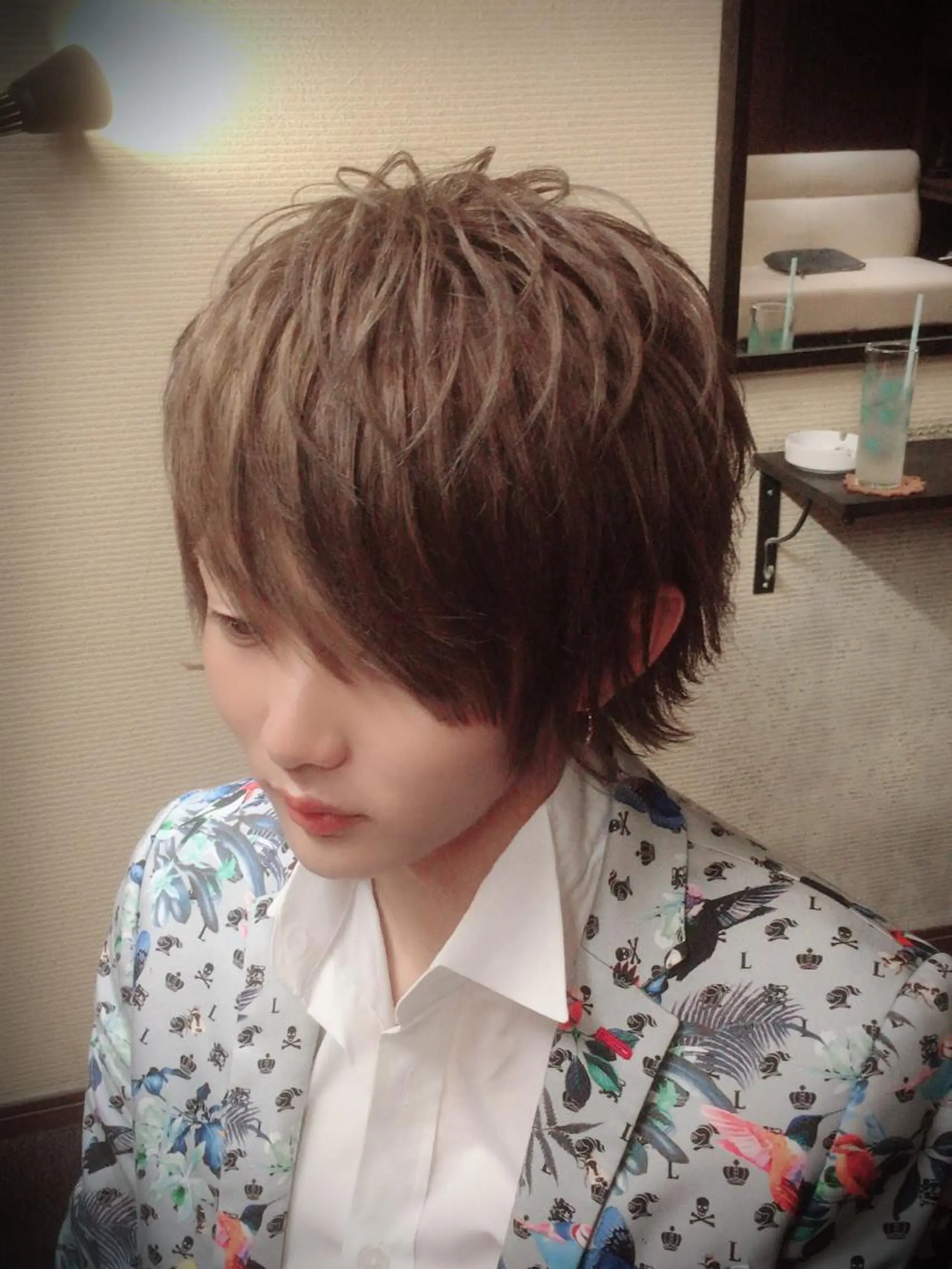 ミディアム ヘアアレンジ メンズ RICK Trick所属・セット&メイク RICK trickのヘアスタイル