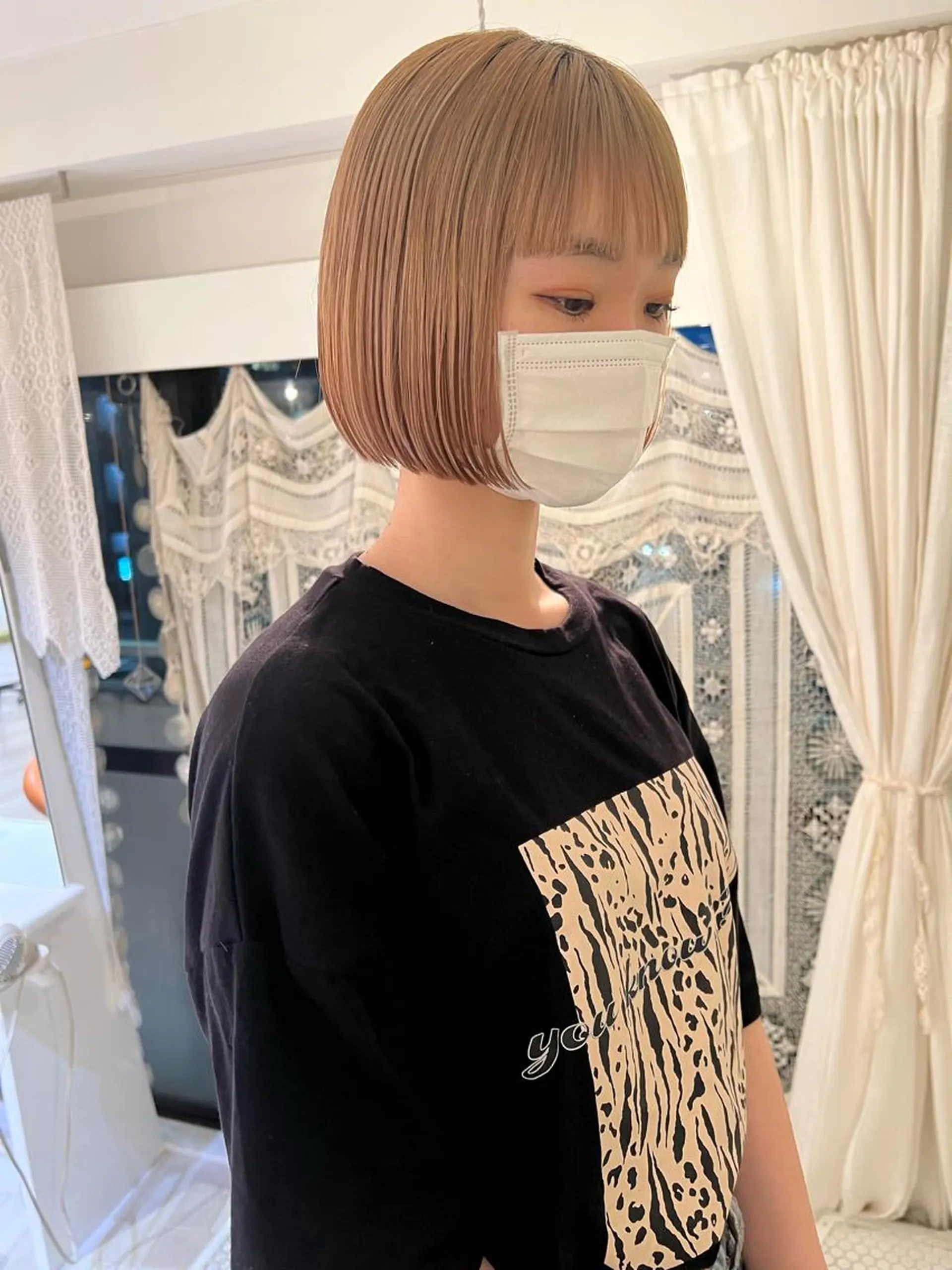 カラー ヘアカラー ブリーチカラー🎀 韓国風/寺門美優のヘアスタイル