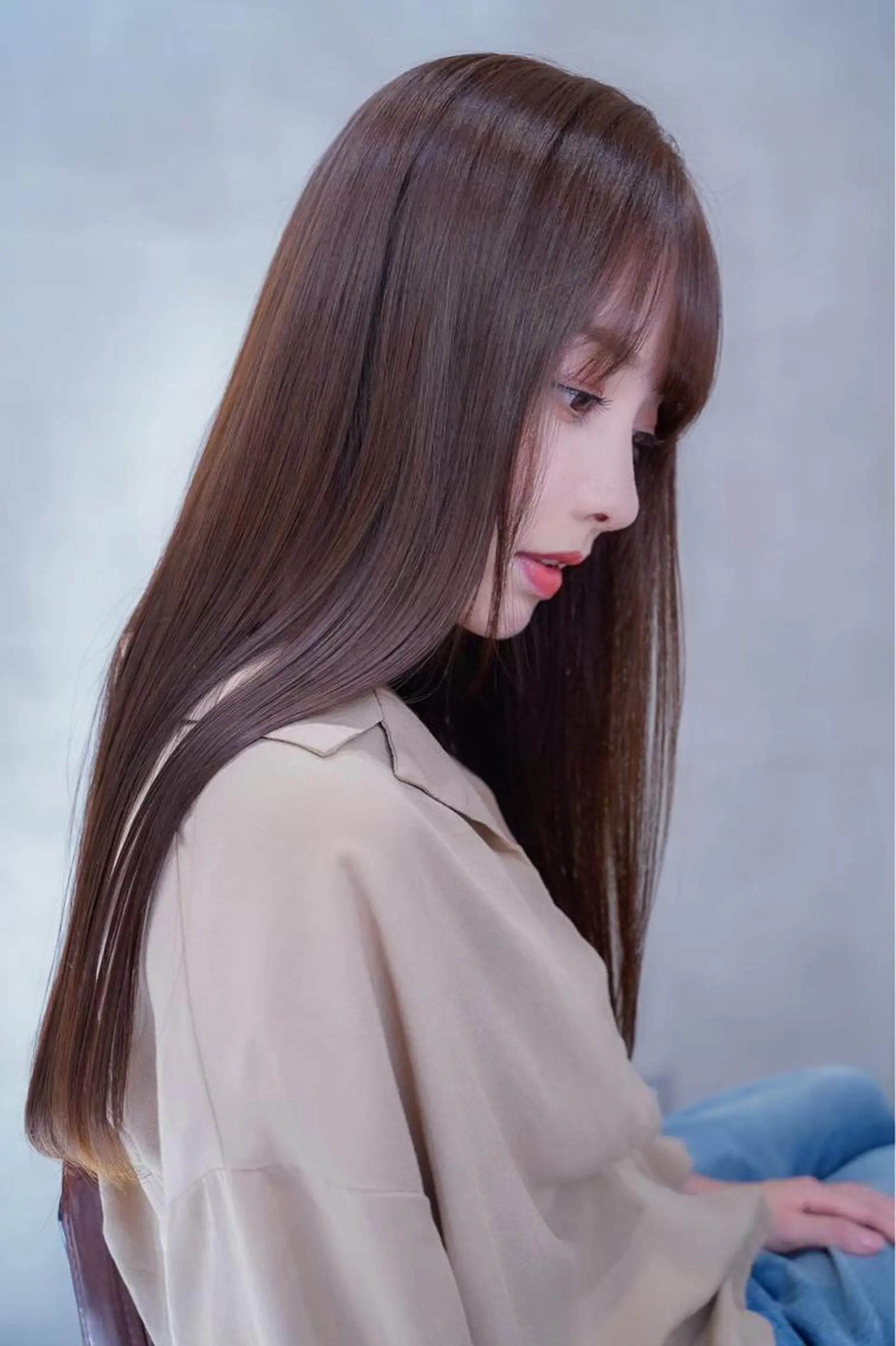 ロング ハイトーン/レイヤー 💜Akaneのヘアスタイル