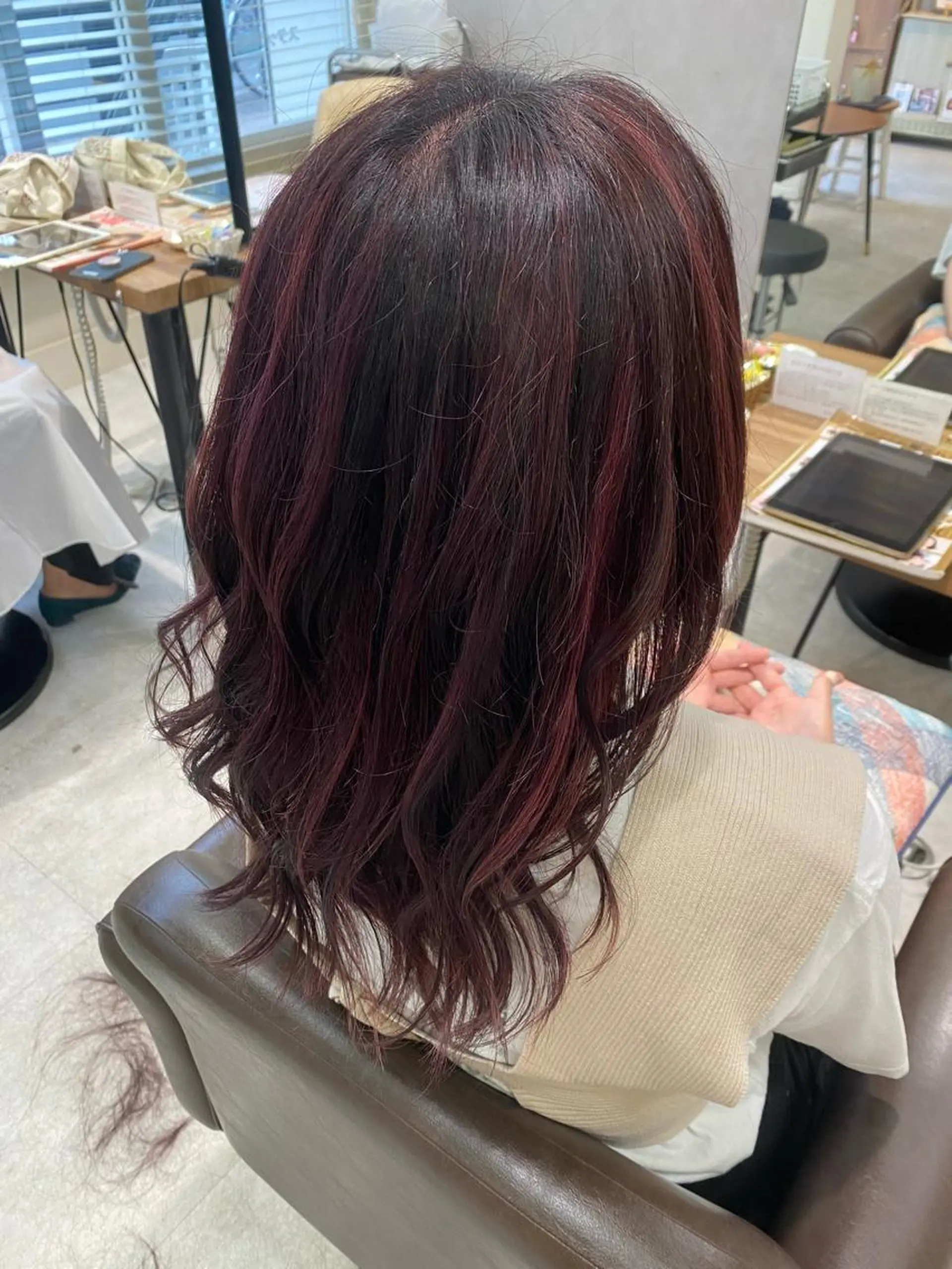 セミロング カラー 【髪質改善　艶髪】 布川　莉穂のヘアスタイル