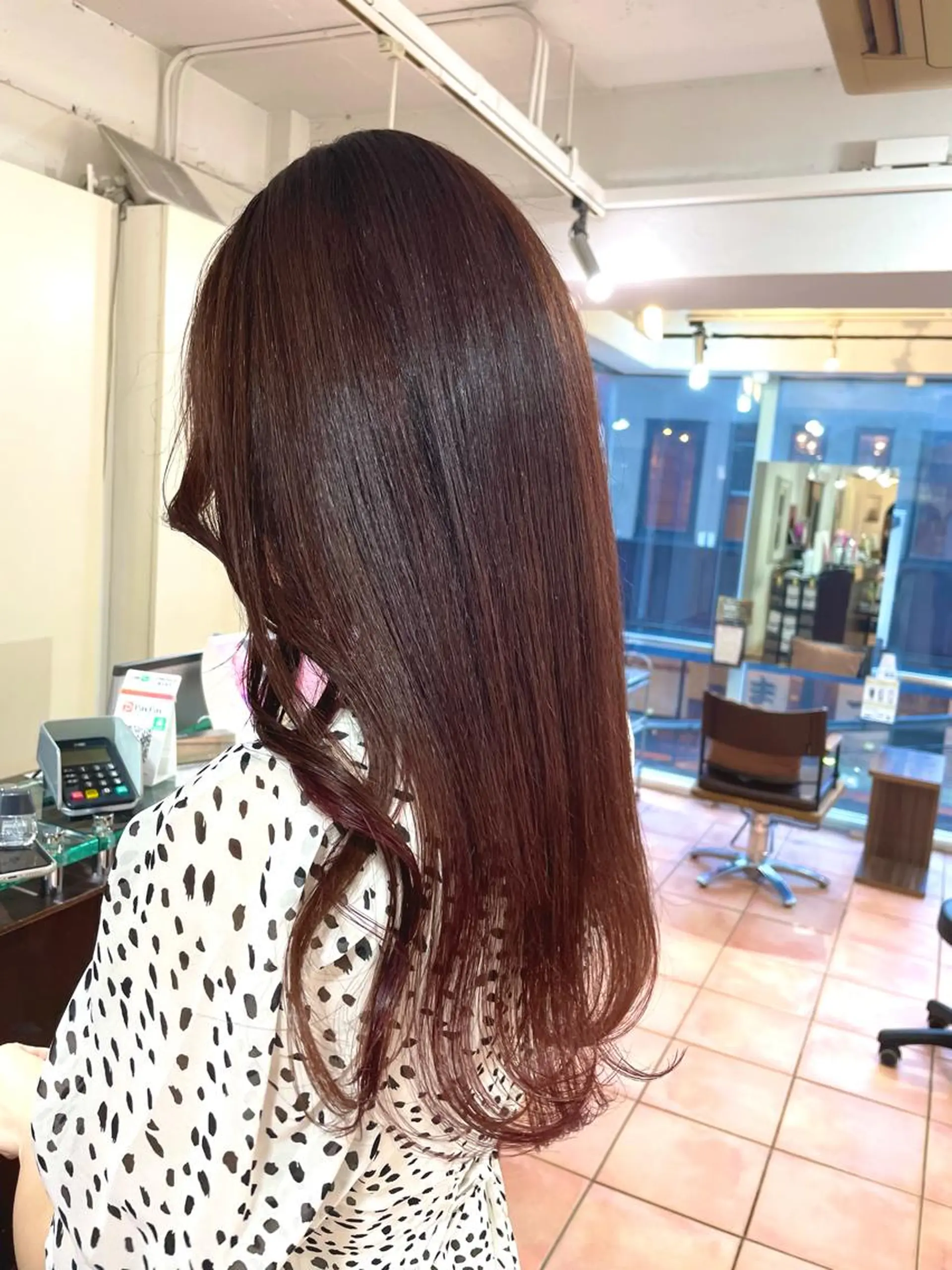 ロング カラー ピンクカラー 🦋透明感 艶カラー Rie🦋のヘアスタイル
