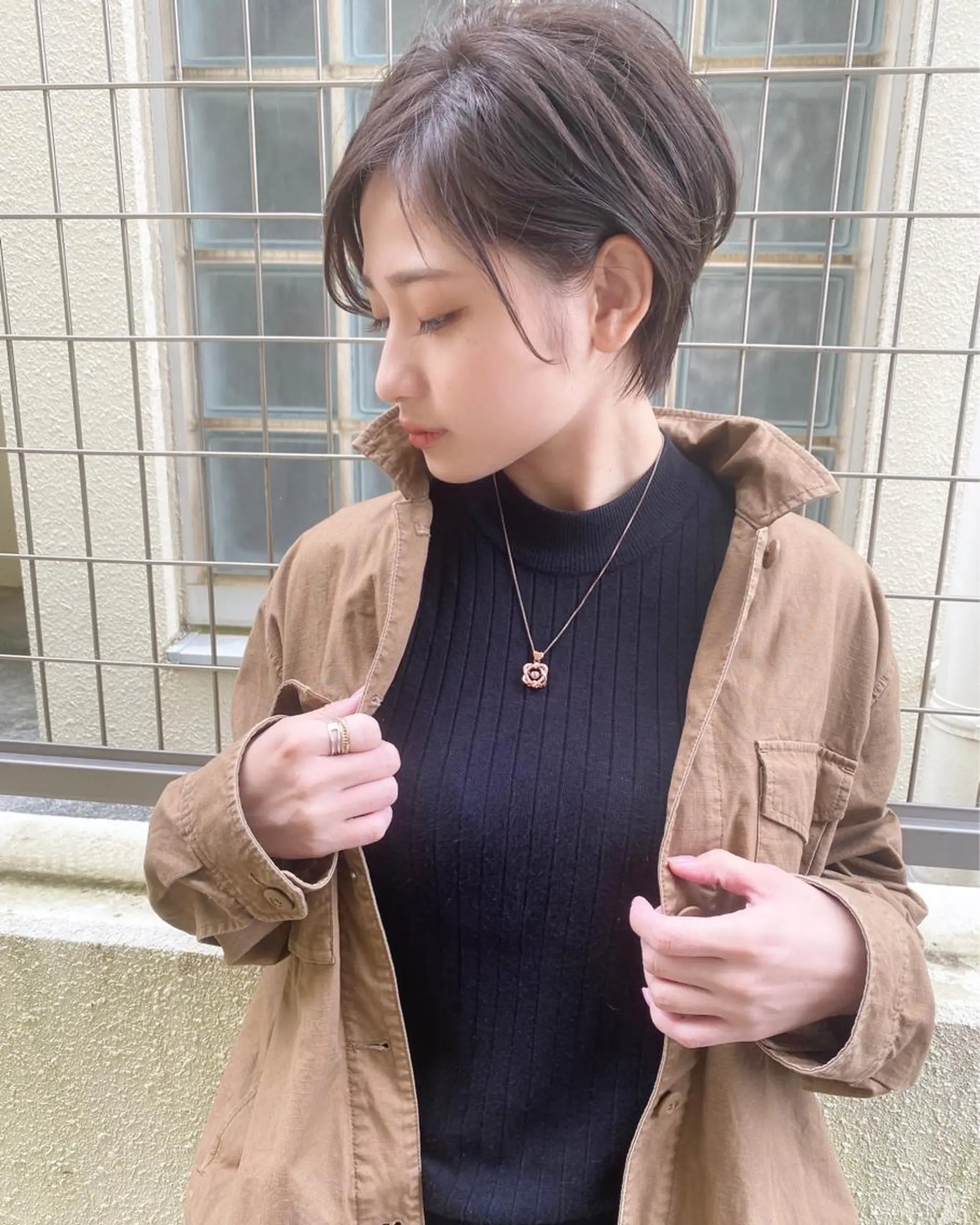 ショート カラー イルミナカラー カット ヘアカラー grand juteのヘアスタイル