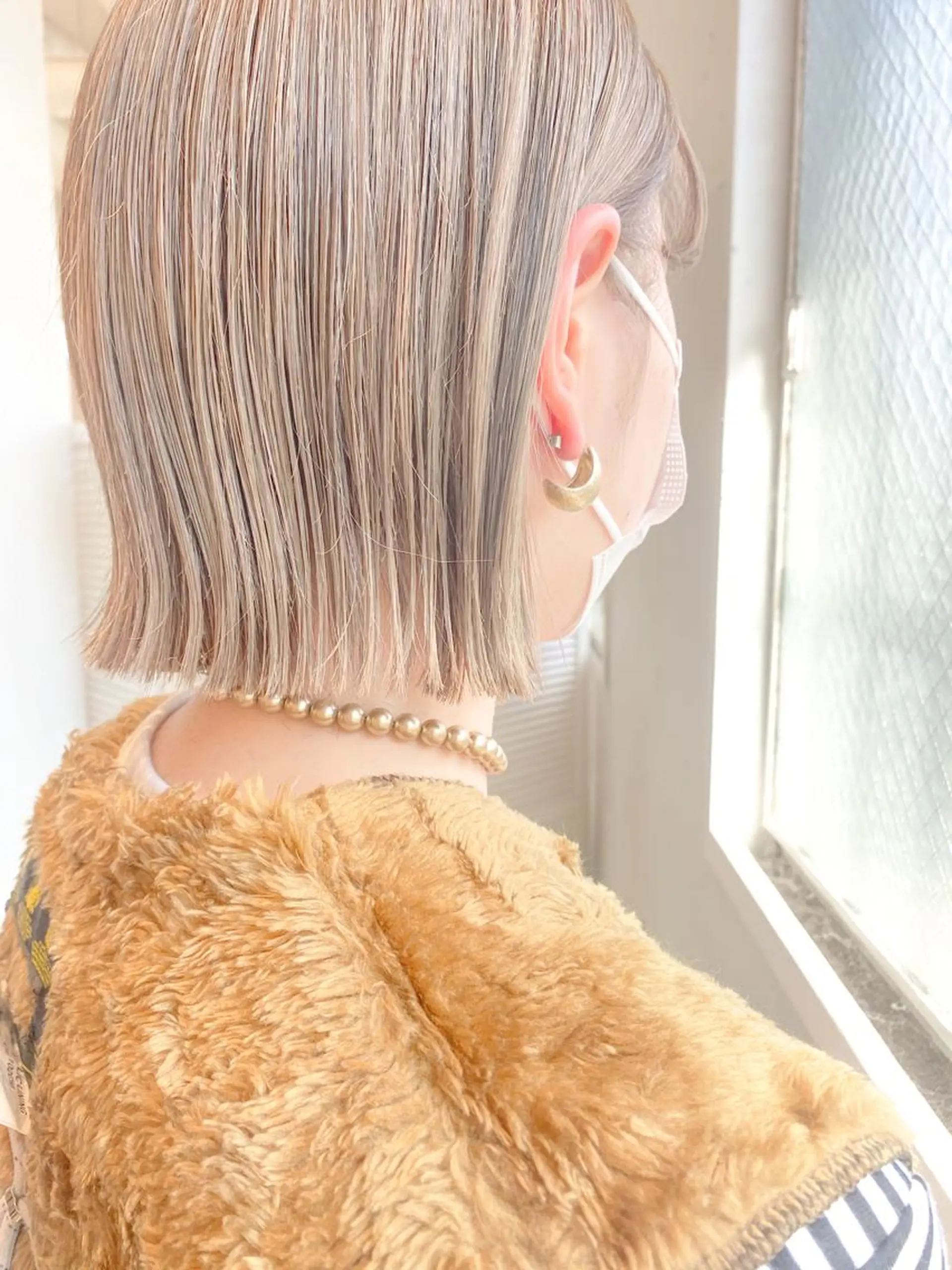 ショート カラー ベージュカラー グレージュ ホワイトベージュ ヘアカラー てんま さやかのヘアスタイル