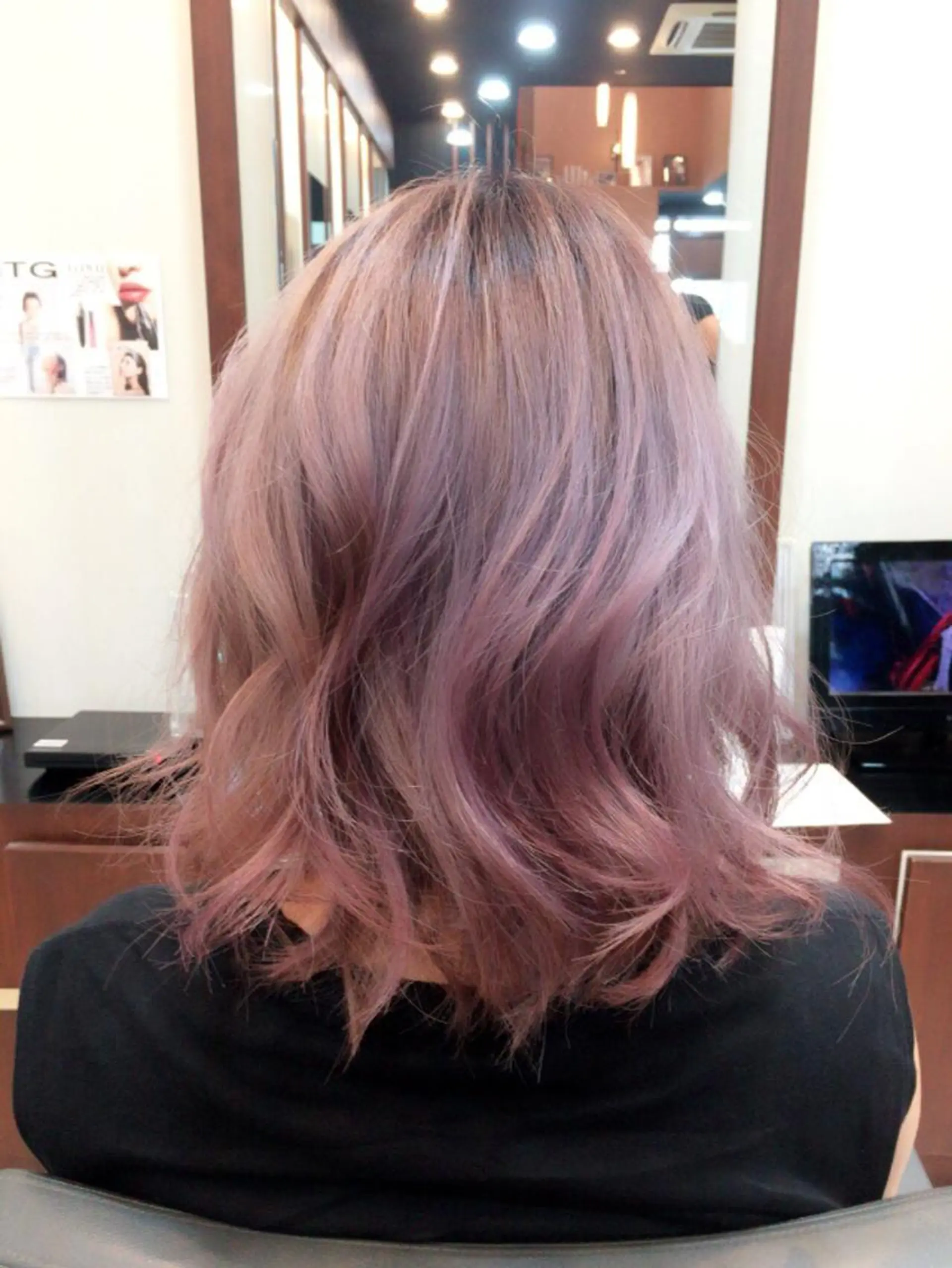 ミディアム カラー 透明感韓国ヘア♡ みつきのヘアスタイル