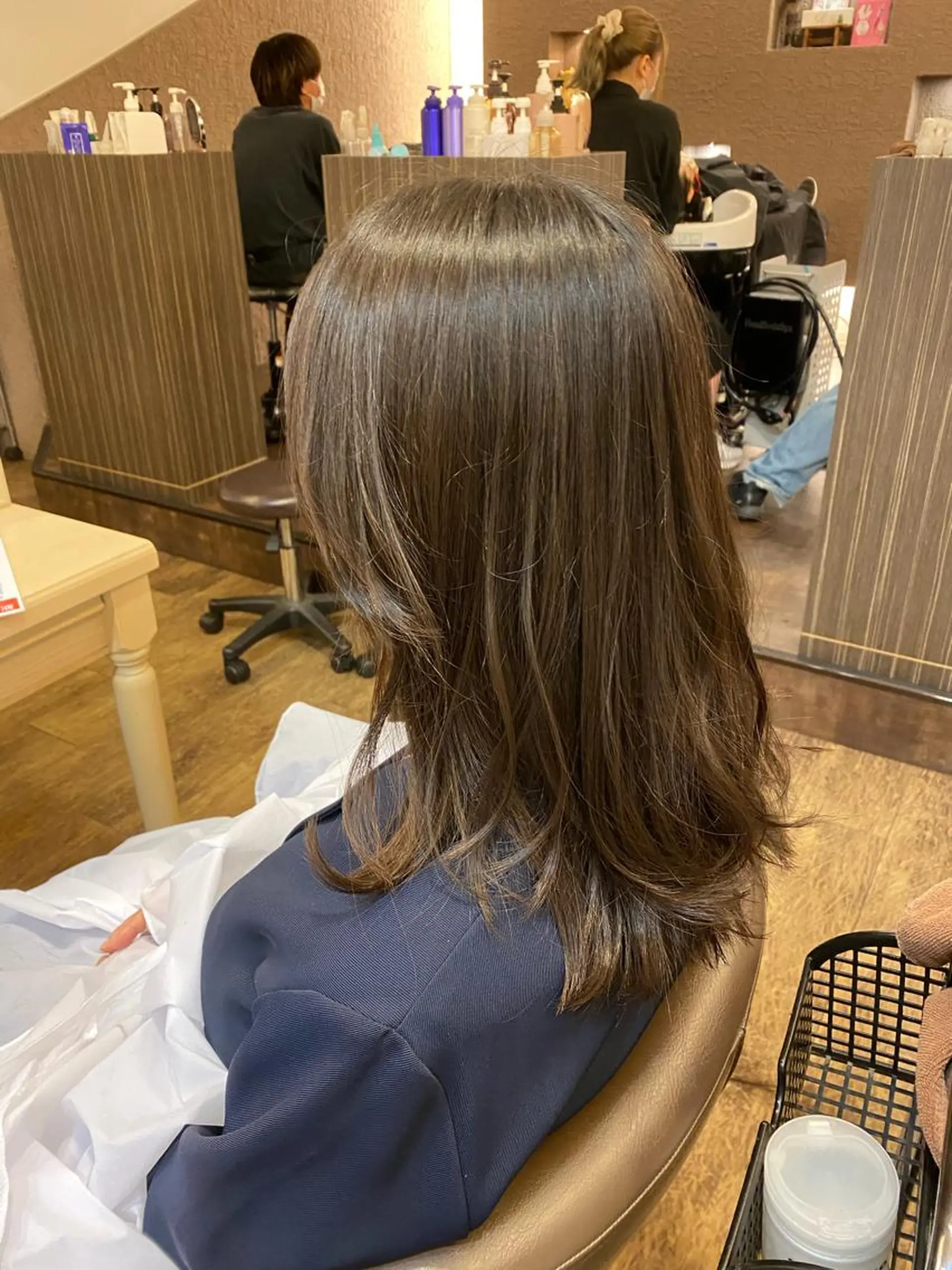 ロング レイヤーカット ロング 長嶋 花梨のヘアスタイル