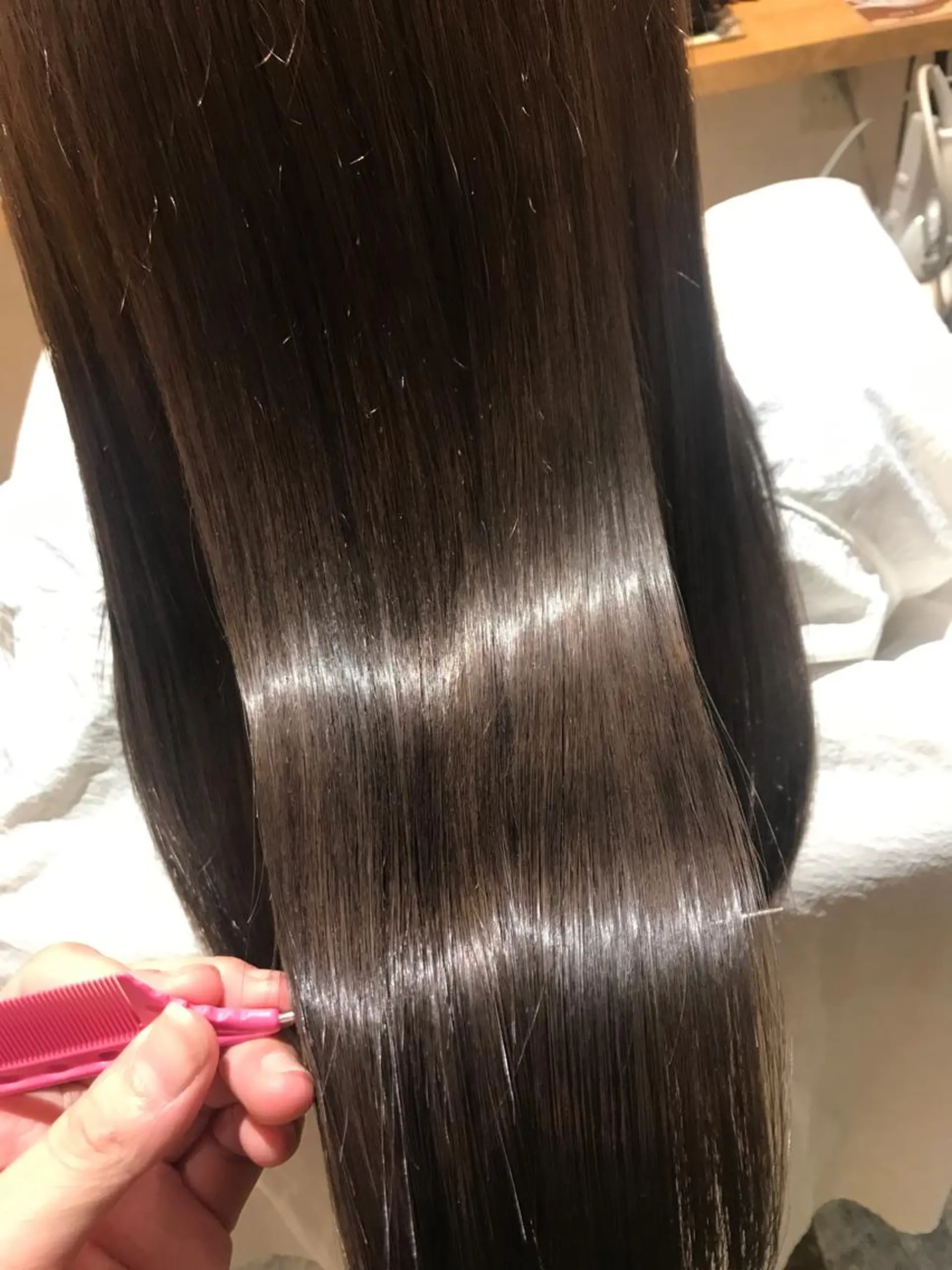 ロング カラー 髪質改善×矯正🫧 韓国ヘアasamiのヘアスタイル