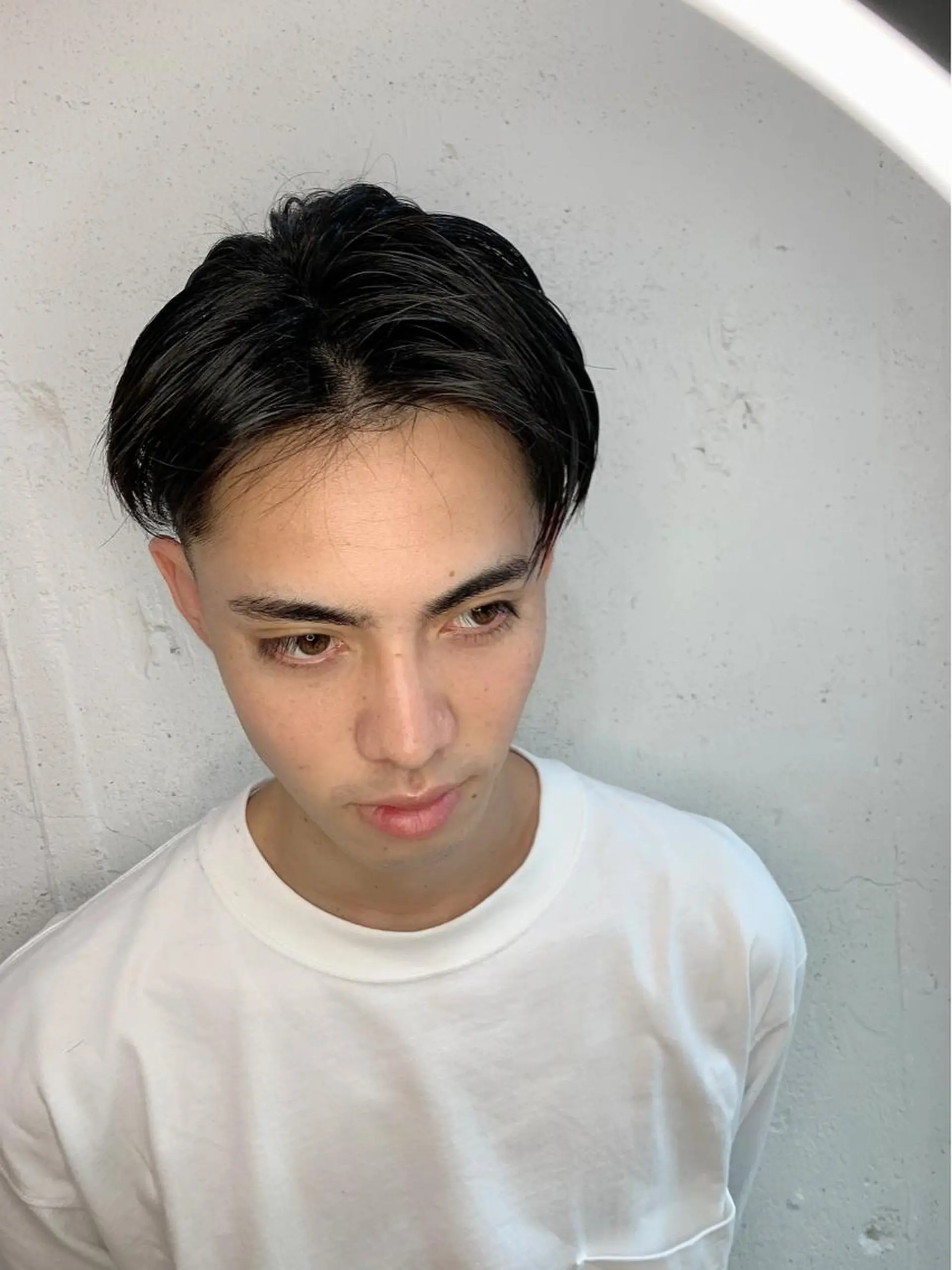 ショート カラー メンズ センターパート マッシュ カット 💛丁寧さNo.🥇 🧸片山智裕💛のヘアスタイル