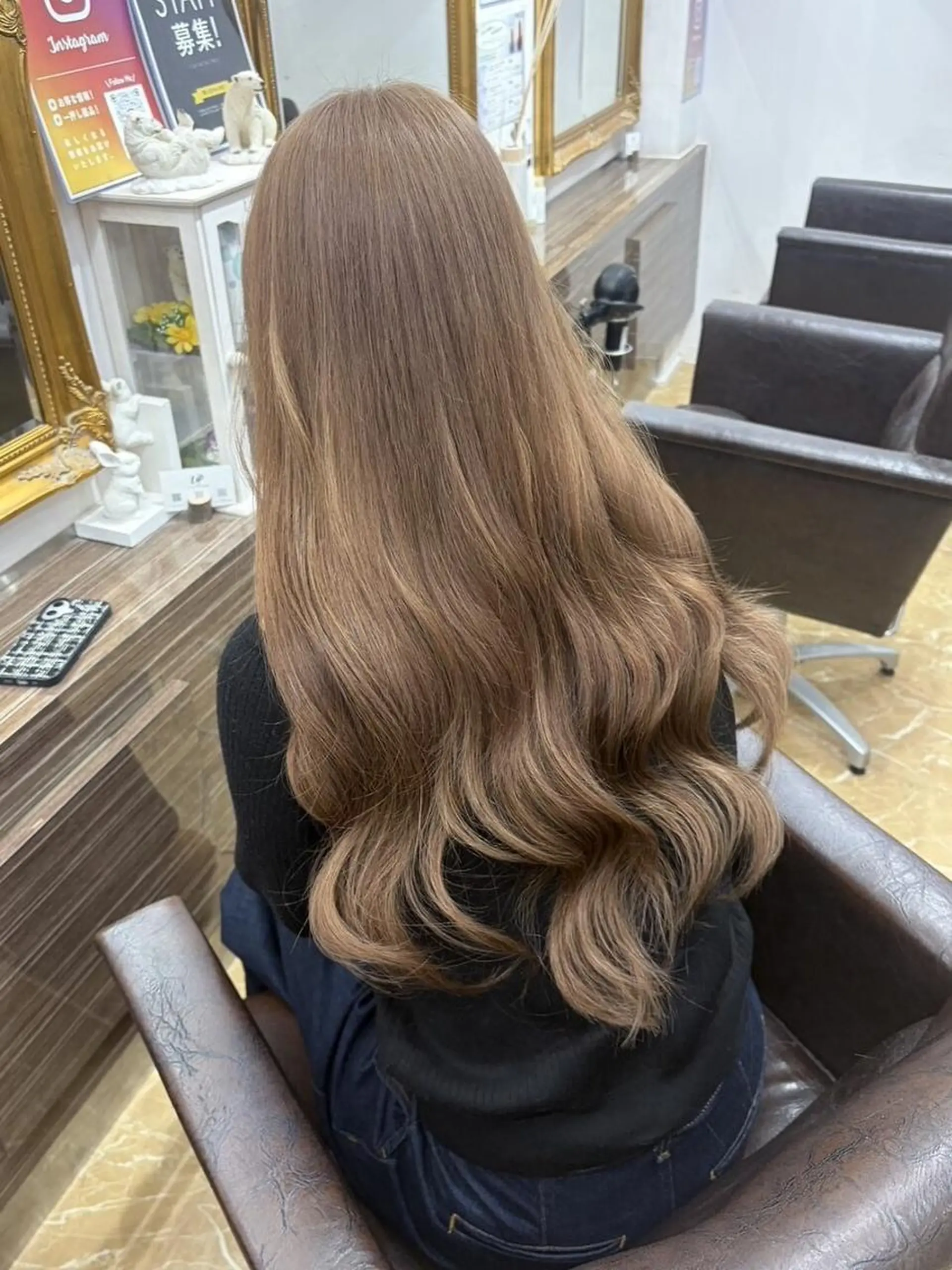 ロング カラー ヘアアレンジ シールエクステ ブリーチ ダブルカラー エクステ 韓国風ヘア LIP 大阪本店 エクステ 堀谷和孝のヘアスタイル