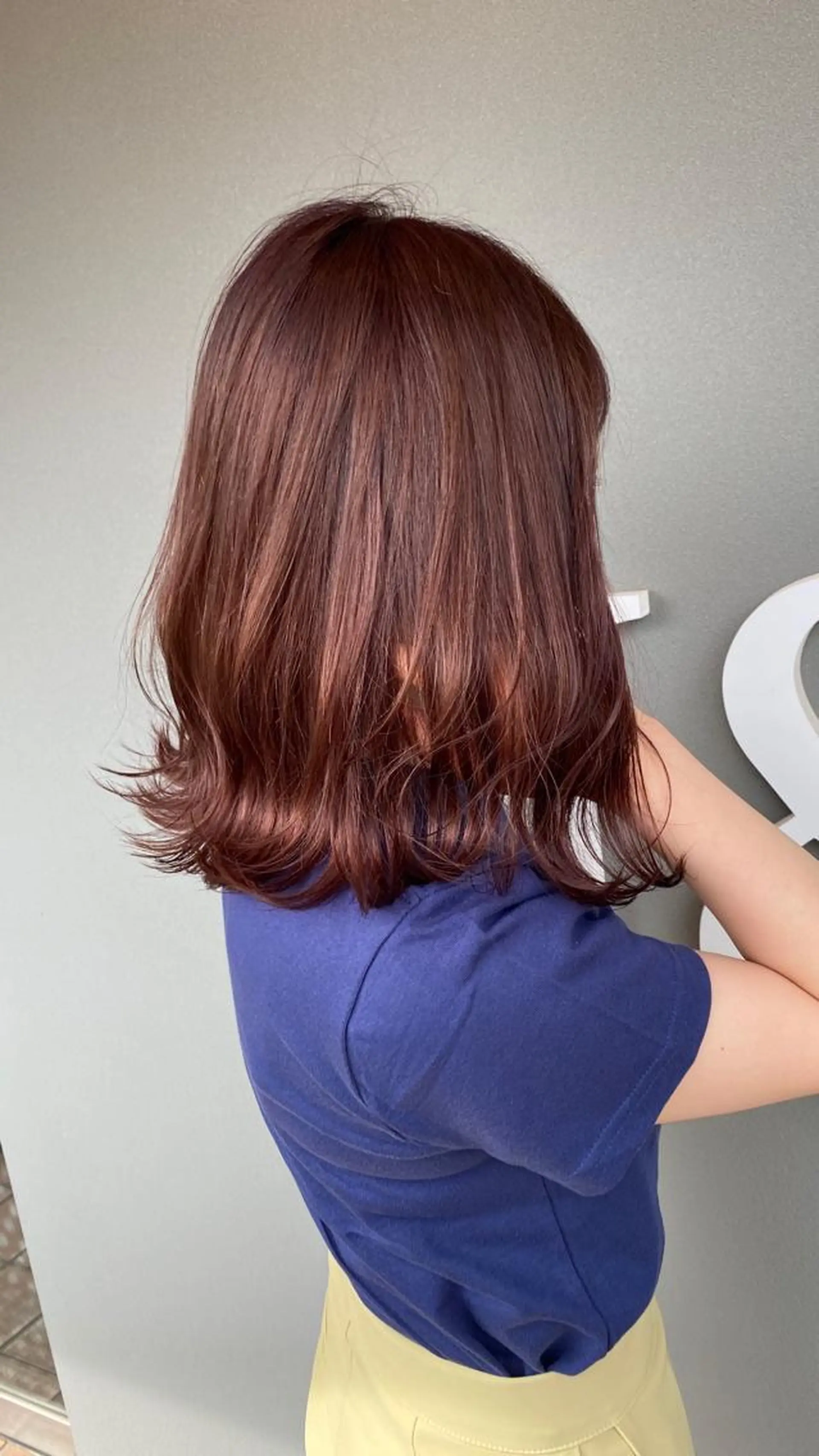 セミロング ヘアカラー トリートメント 平田 広大のヘアスタイル