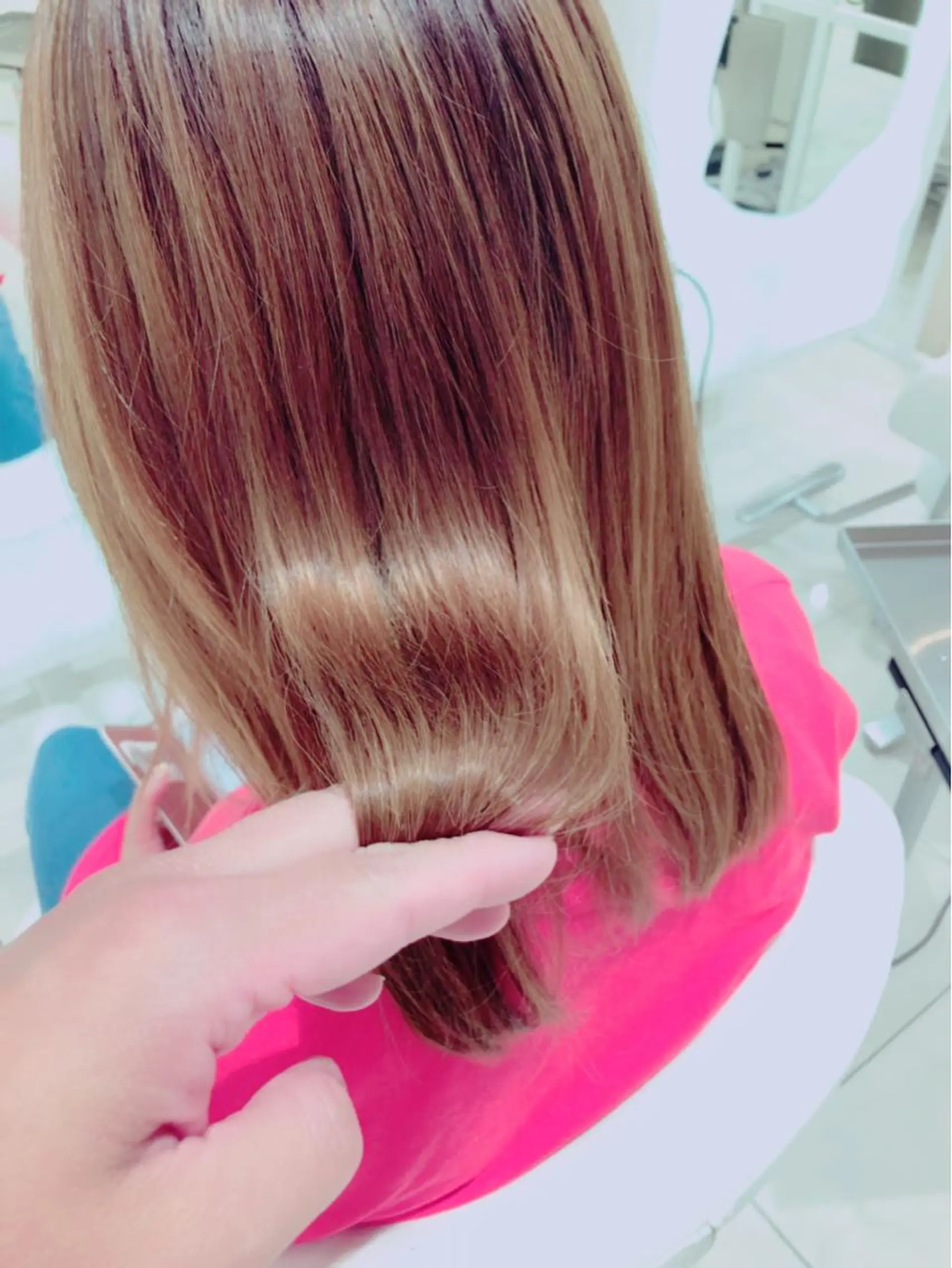 ロング カット ヘアカラー トリートメント 上田 篤史のヘアスタイル