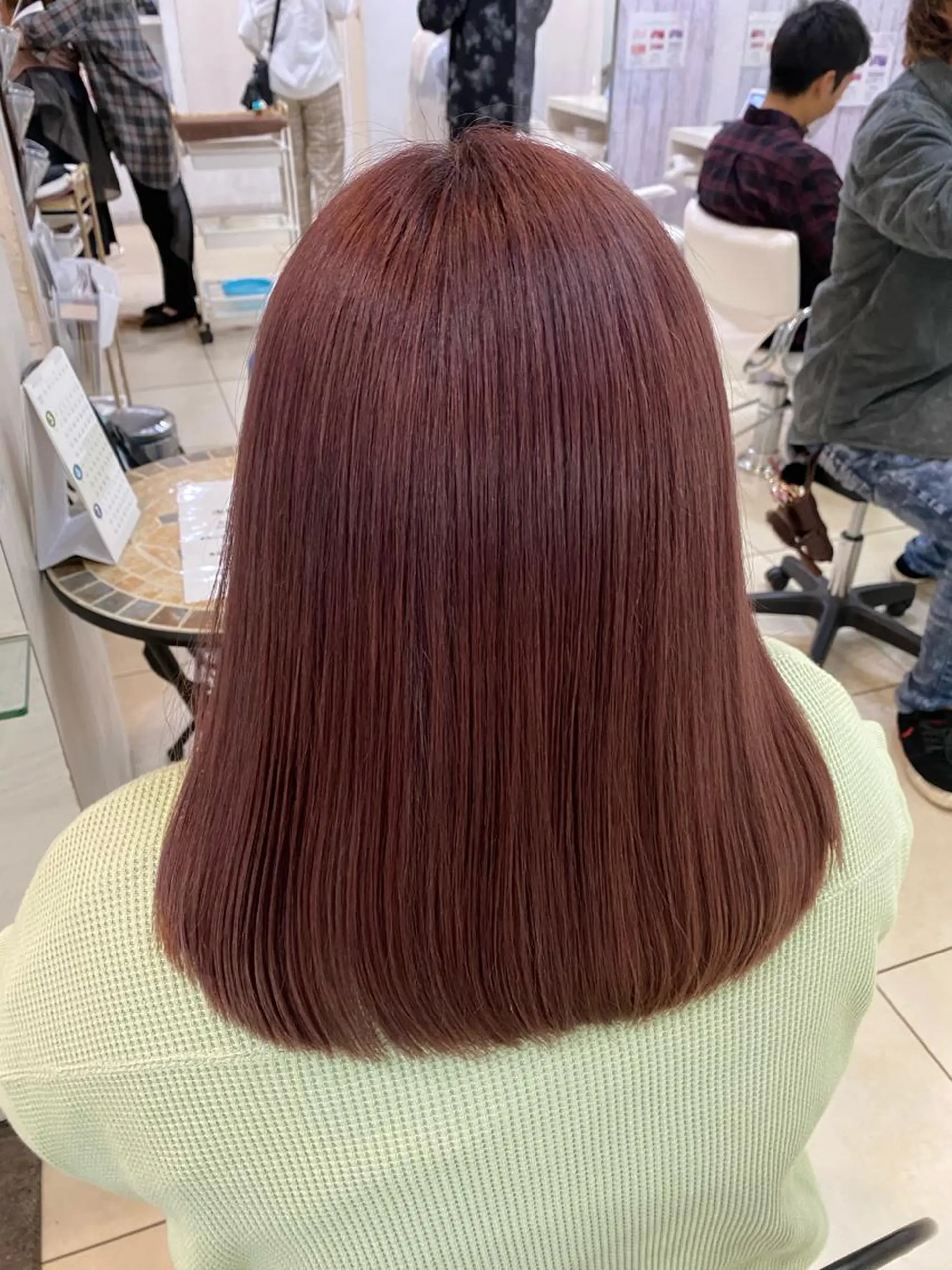 セミロング カラー ブリーチ ピンクカラー トリートメント カット ヘアカラー 🤎ベージュカラー/ 髪質改善/山岸🤎のヘアスタイル