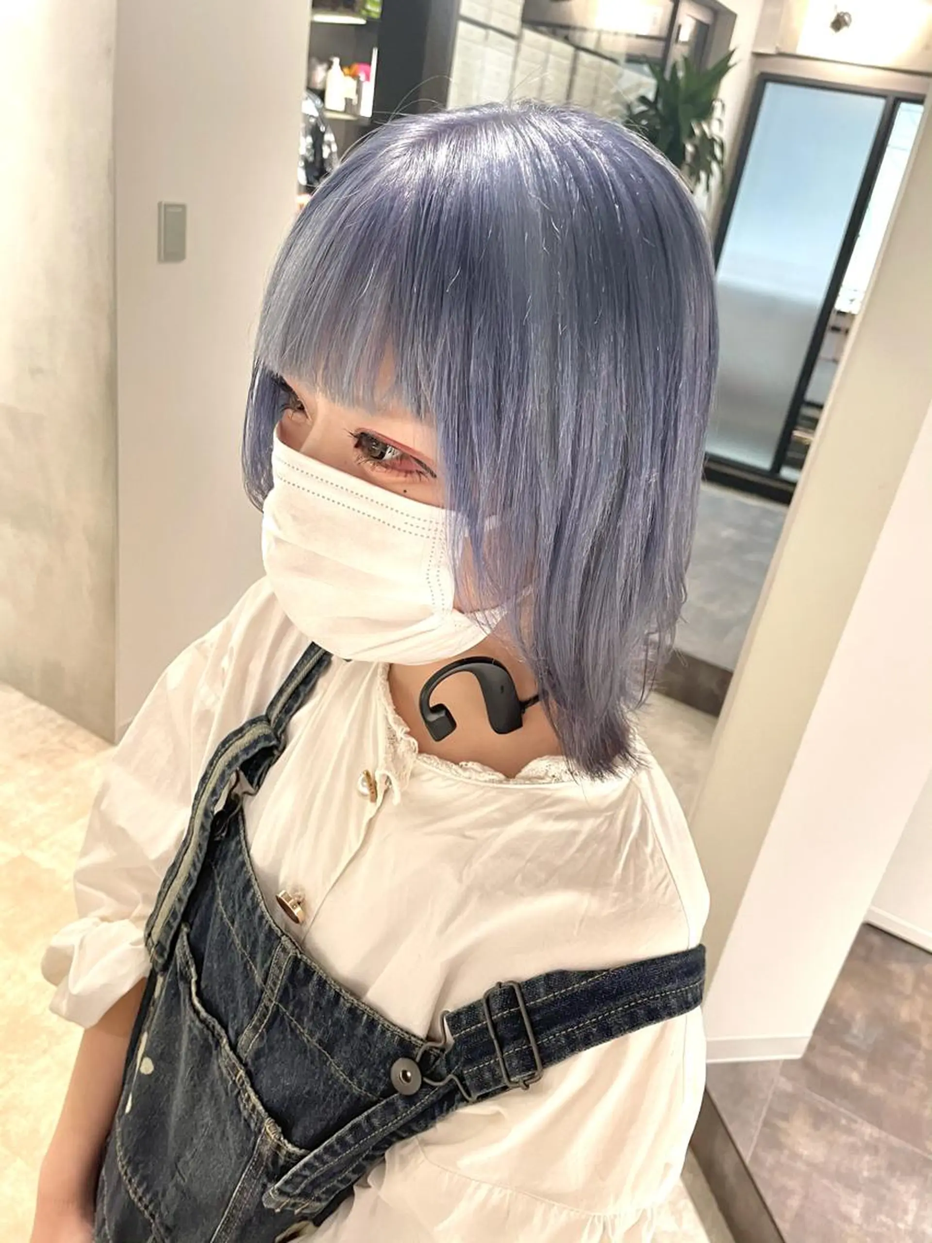 ミディアム カラー ブルーカラー ハイトーンカラー ヘアカラー トリートメント ✨MiL✨ ✨心斎橋✨のヘアスタイル