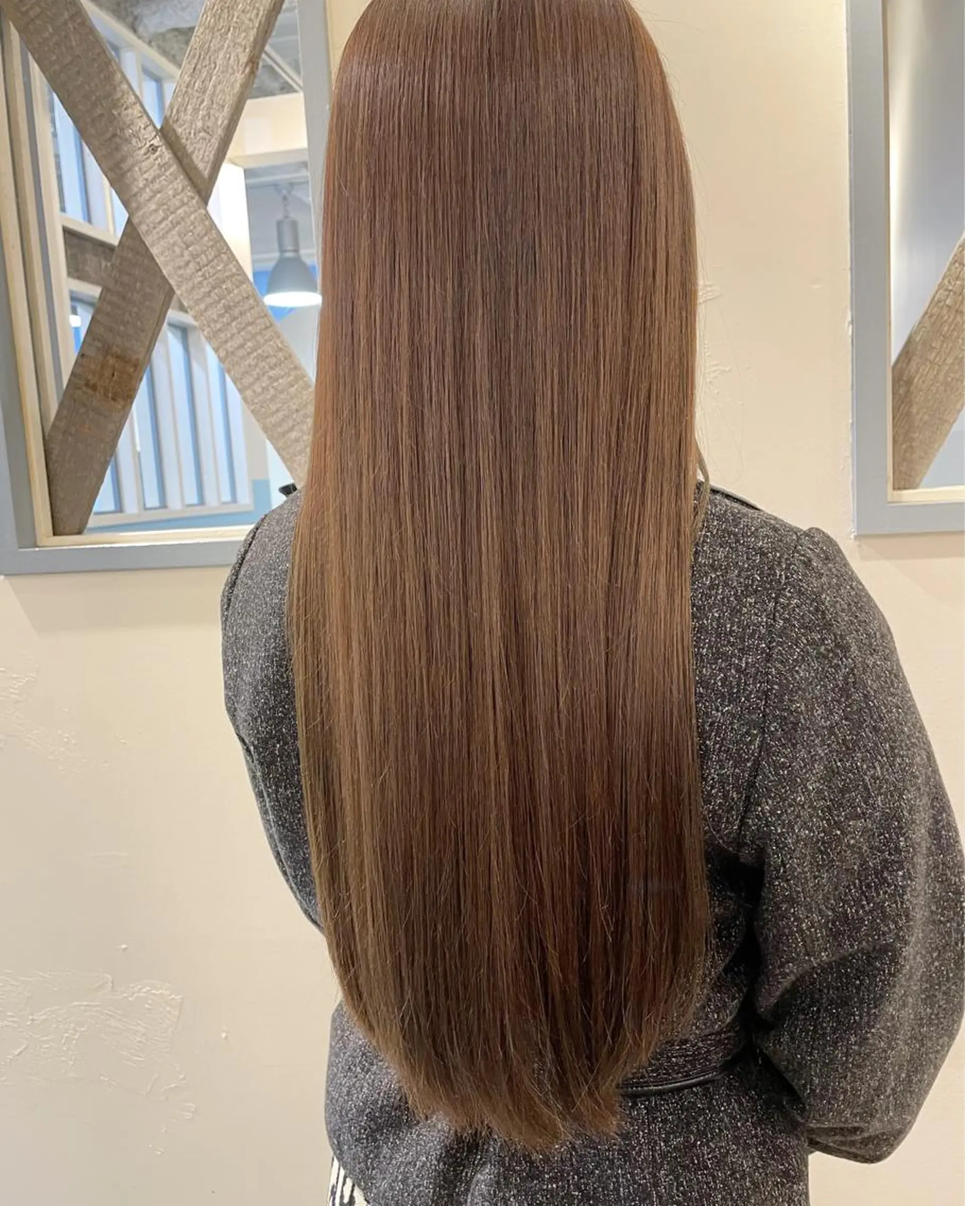 ロング カラー ベージュカラー ブラウンカラー ブラウンベージュ ロング ヘアカラー トリートメント レイヤー/ボブ/ 顔周り/yukinaのヘアスタイル