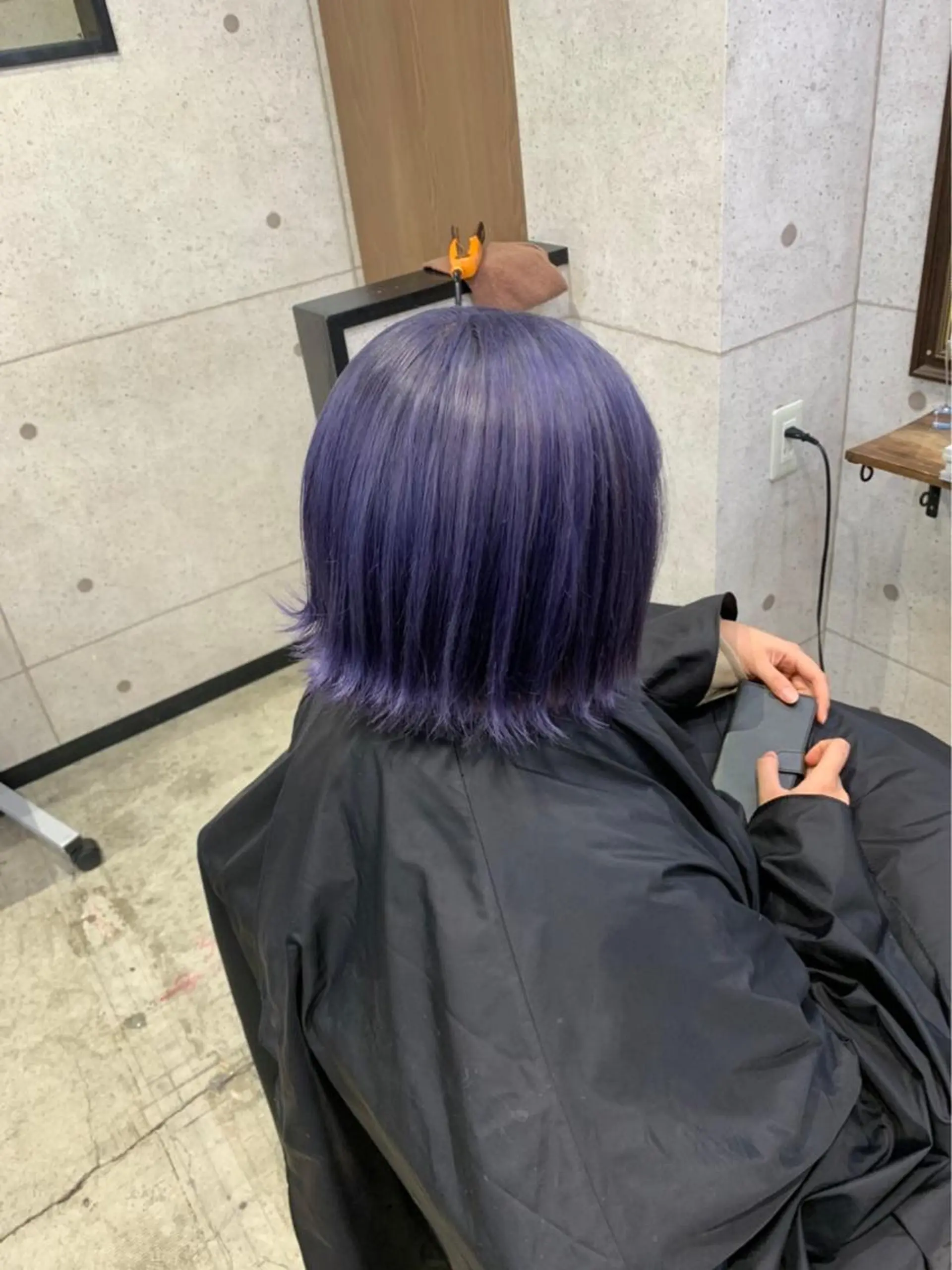ショート カラー ベージュカラー ブルーカラー ブルーラベンダー ラベンダーカラー 藤田 清志のヘアスタイル
