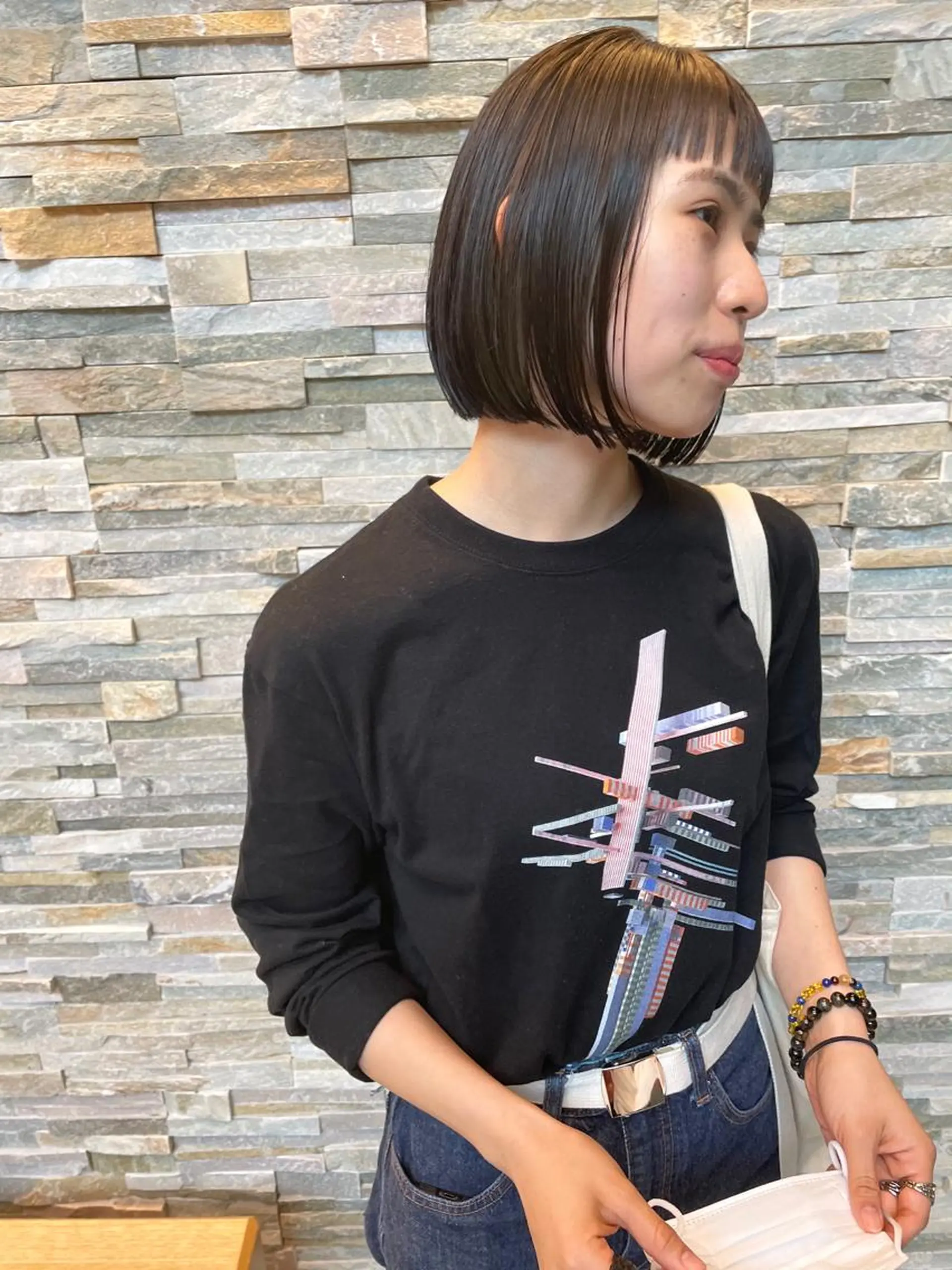 ミディアム カラー パーマ ヘアアレンジ メンズ キッズ ネイル マツエク・マツパ ボブ カット ヘアカラー トリートメント tatsumi/ボブ ウルフ/レイヤーのヘアスタイル